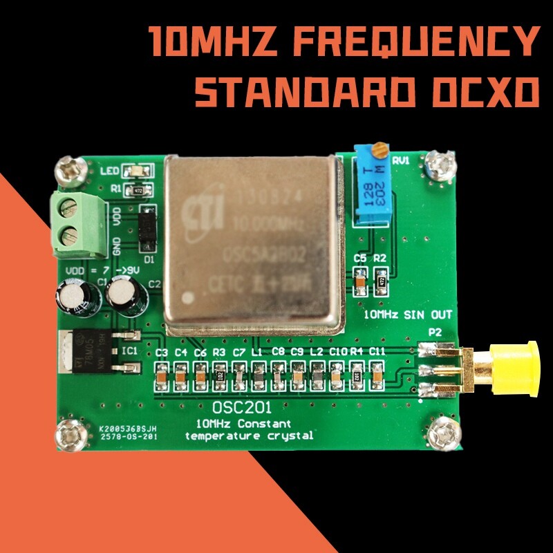 New 10MHz OCXO Frequency Standard Reference Module Board 10MHz Output For Radios
