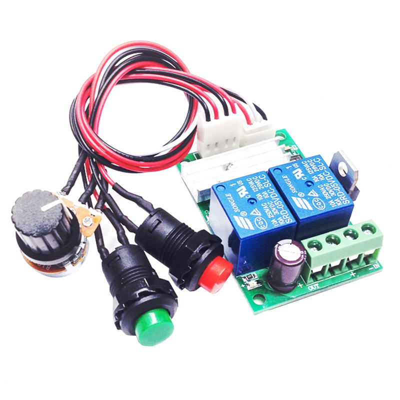 PWM DC 6V-24V Motor Speed Controller Regulator Reversible Forward Reverse Switch