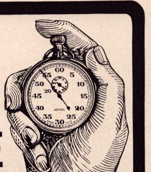 Shu Milk White Shoe Cleaner Pocket Watch WWII Vintage Print Ad Life 1942 Passaic