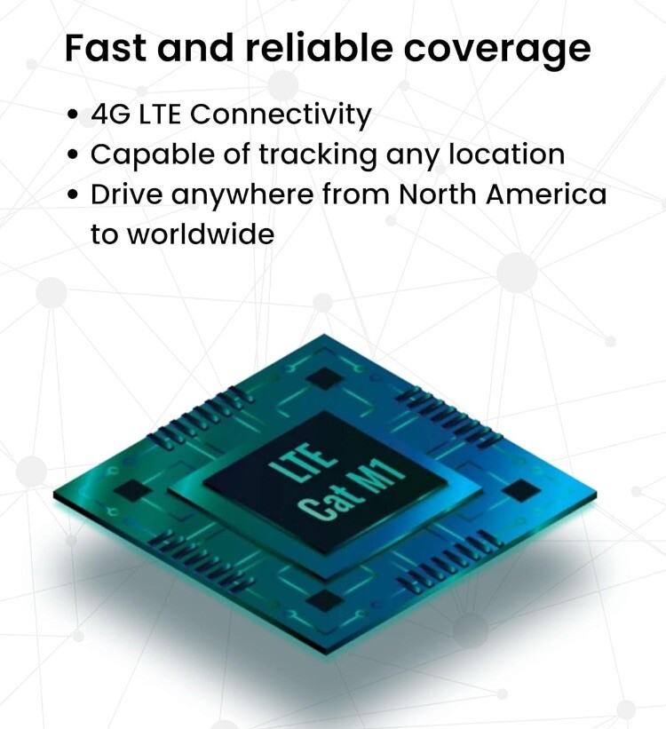 Hidden GPS Tracker for Vehicles Easy Install Battery Connected - 4G LTE