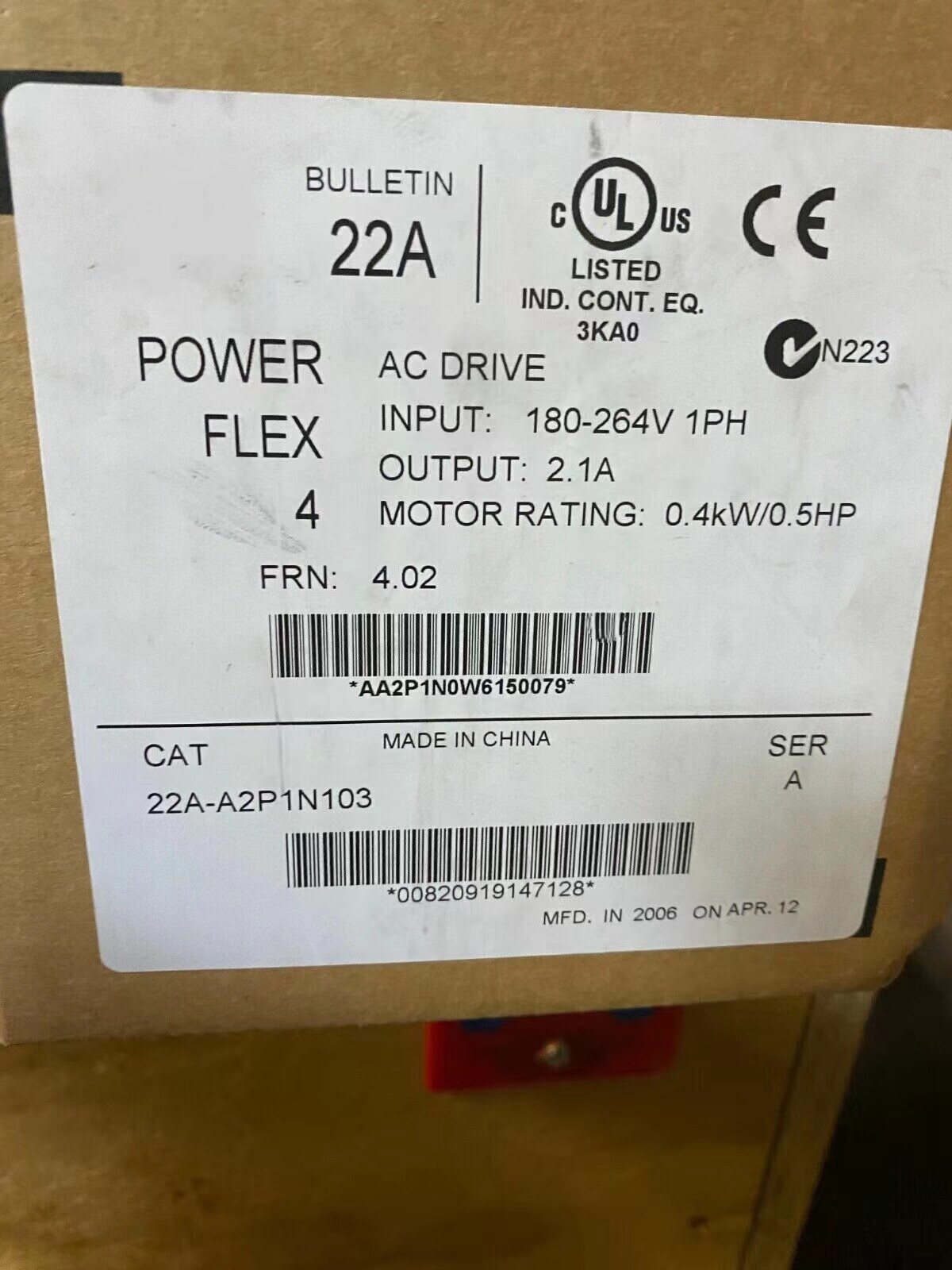 New AB 22A-A2P1N103 Free Shipping New in Box New Factory Sealed PLC