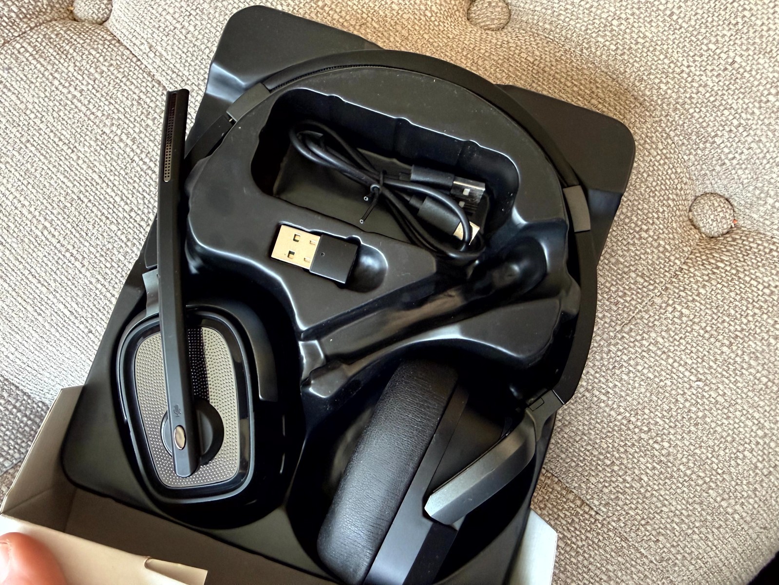 TECKNET TK-HS026 Bluetooth Headset Wireless Headset Mic Noise Canceling, 50H