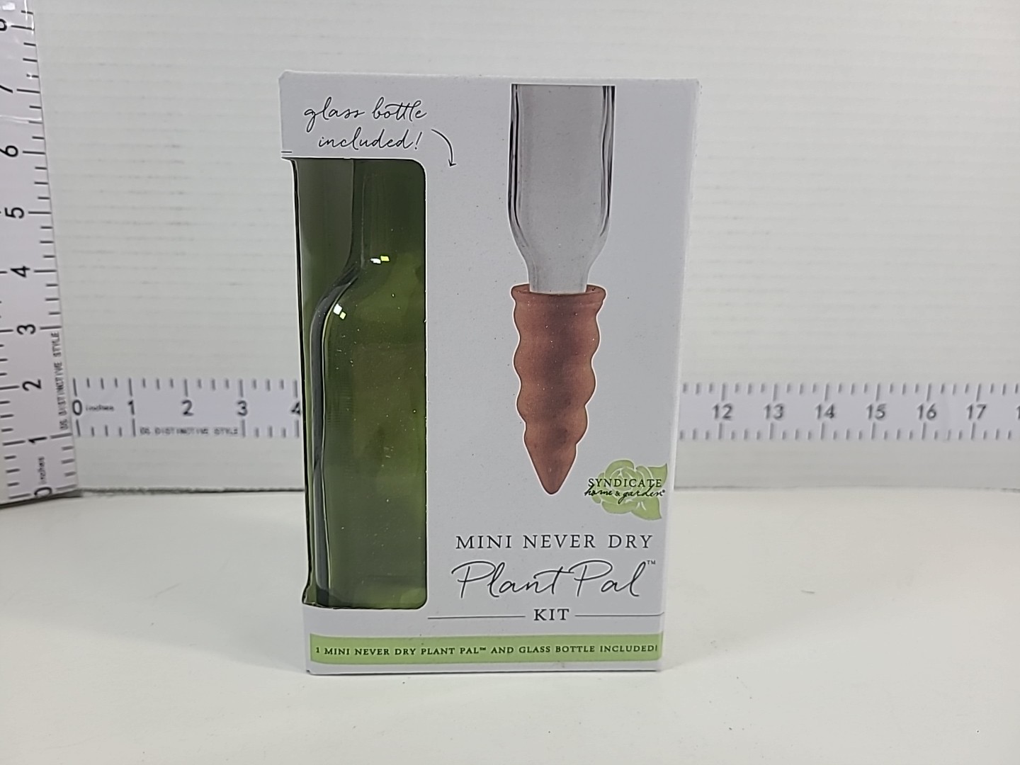 Syndicate Home & Garden Plant Kit - Mini Never Dry Plant Pal & Bottle Green