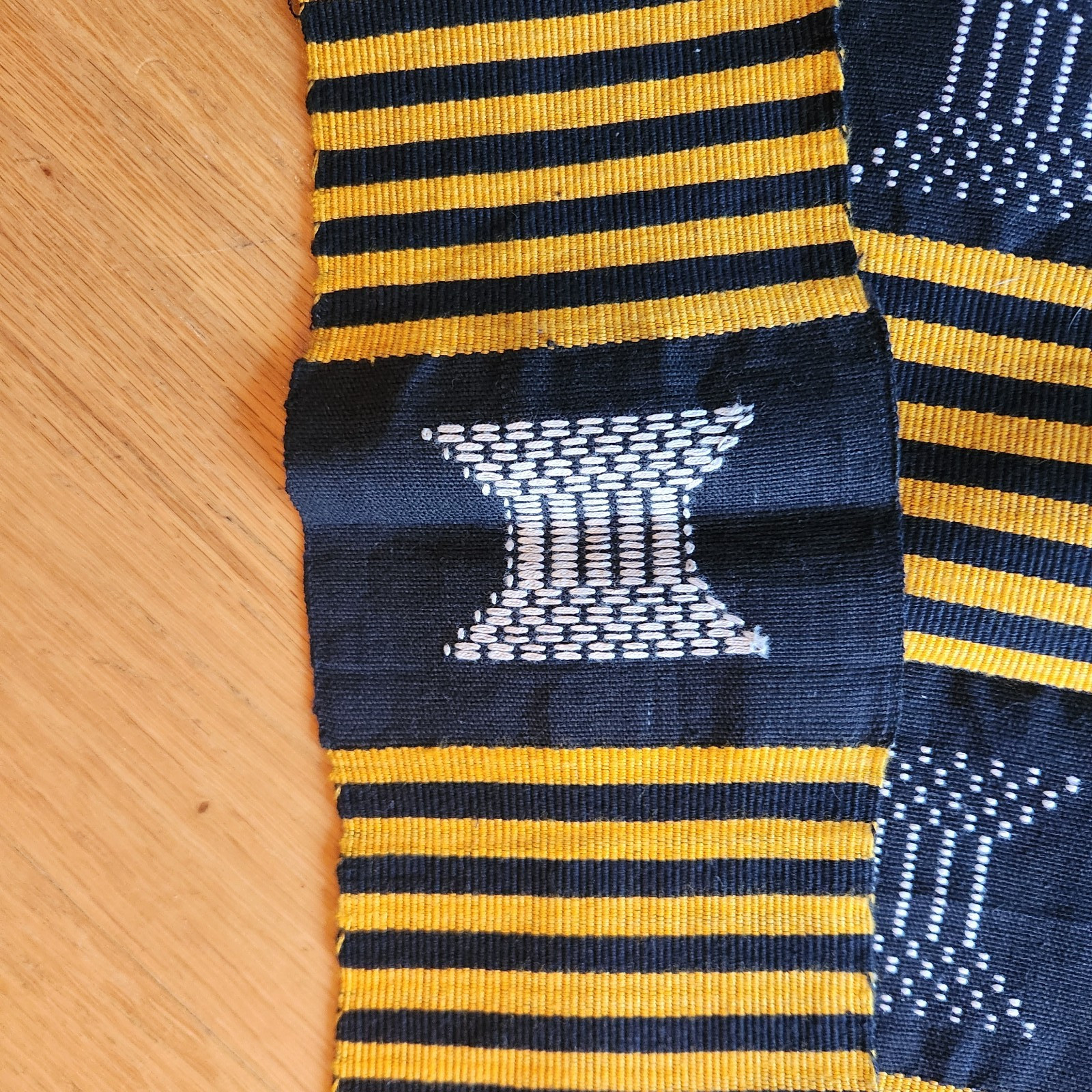 2 African Kente Cloth Sash