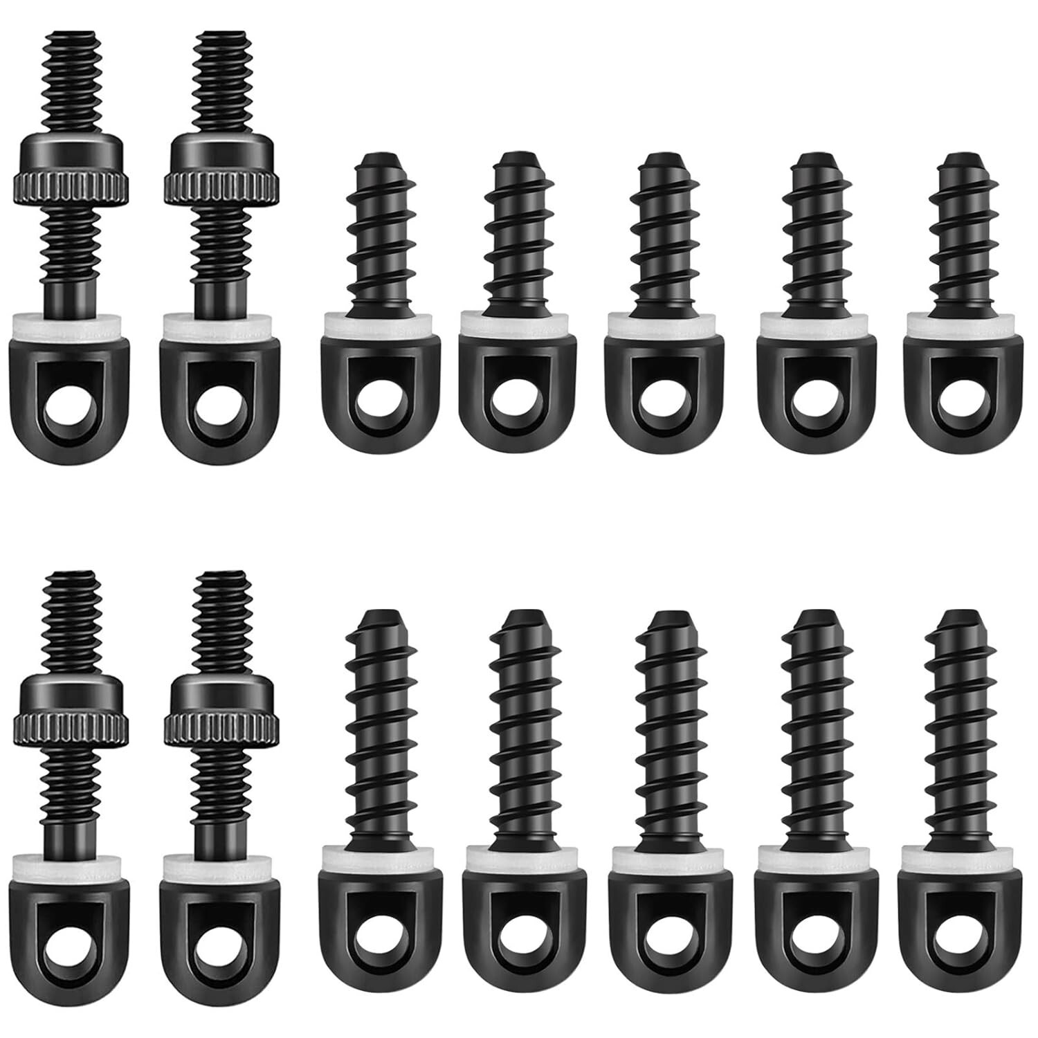 Set Sling Swivel Studs Wood Screw Studs for Rifle 6/14 Pcs Carbon Steel