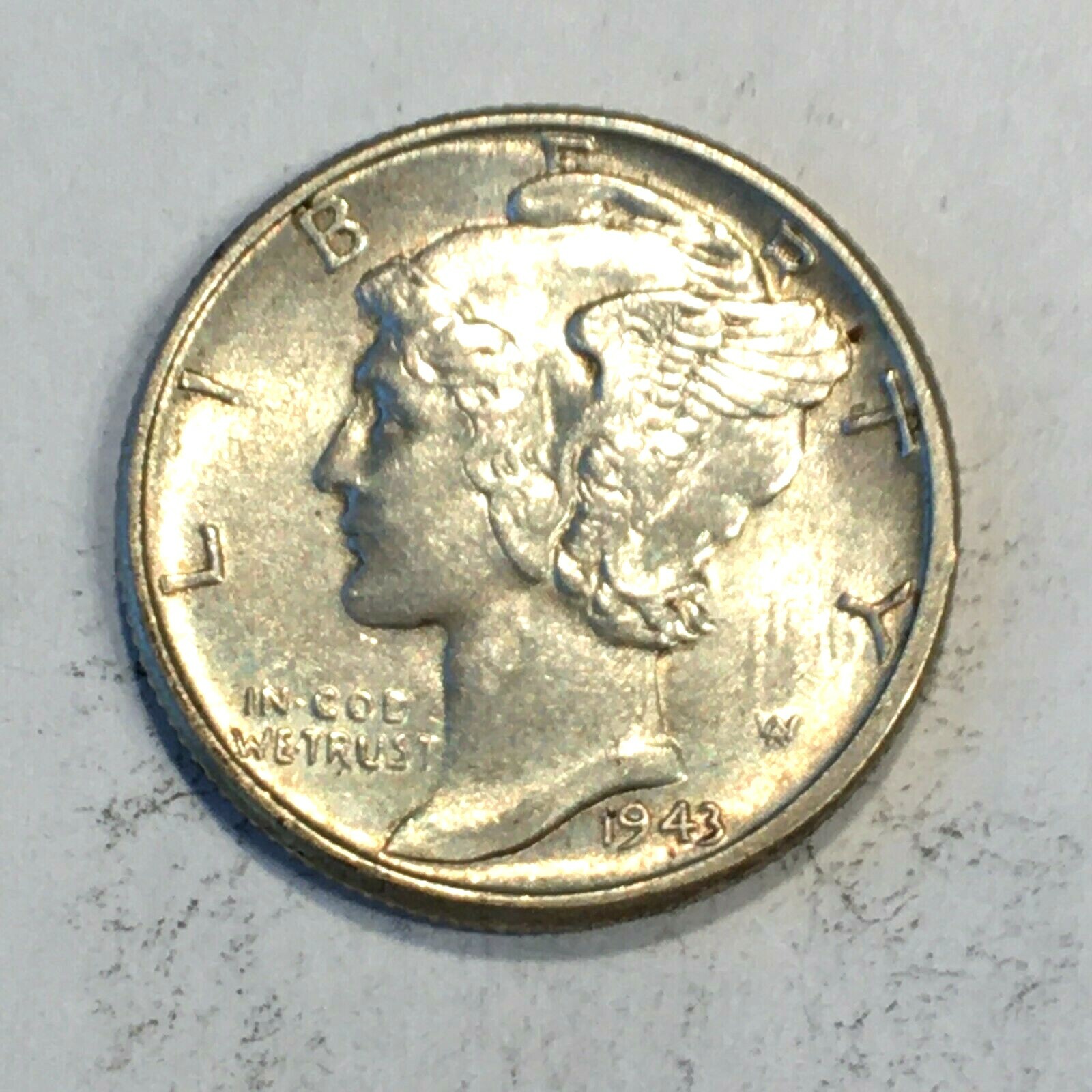 1943 Mercury Silver Dime - High Quality Scans #L879