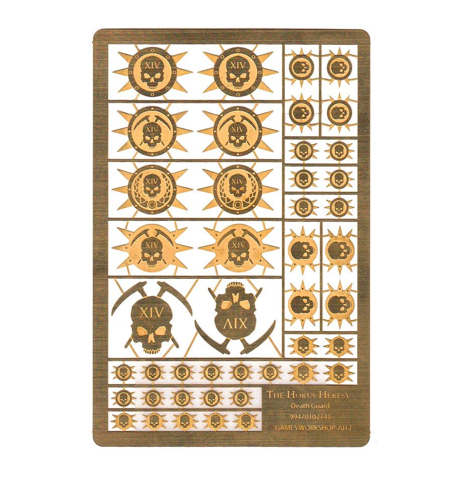 Best-selling Death Guard Legion Etched Brass E-14 metal SS