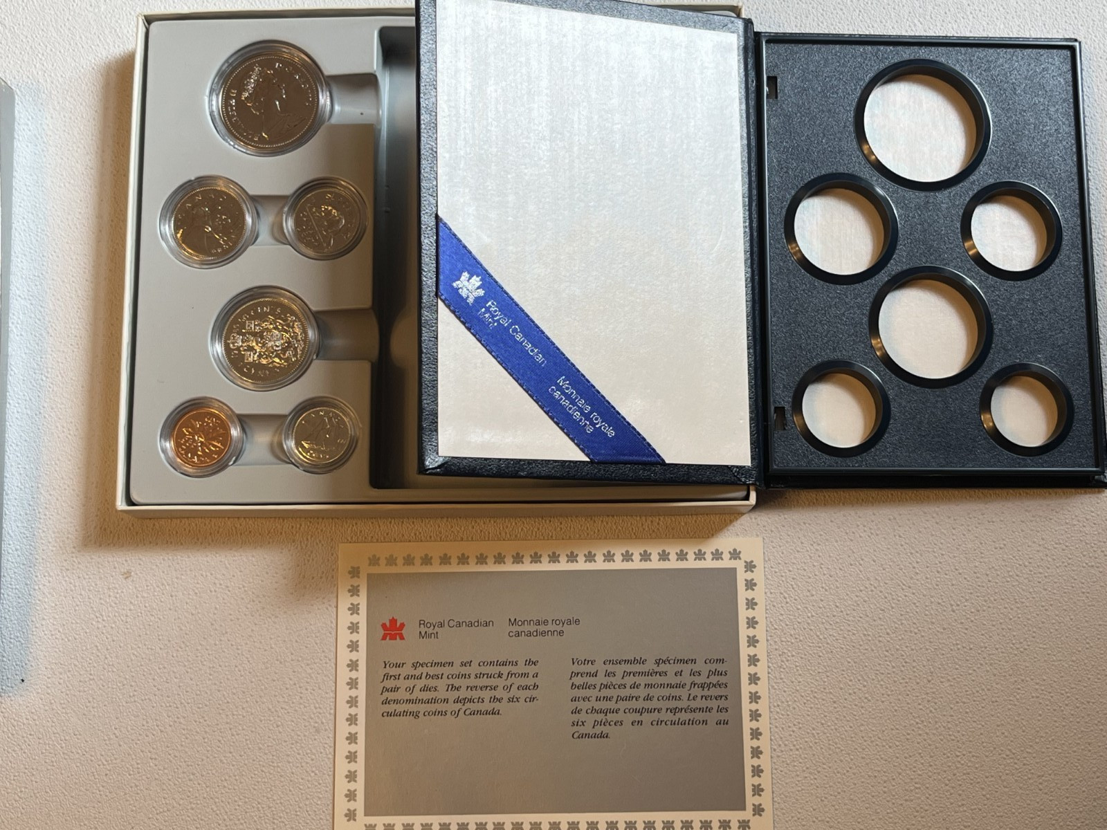 Royal Canadian Mint 1986 6 Coin Proof Set