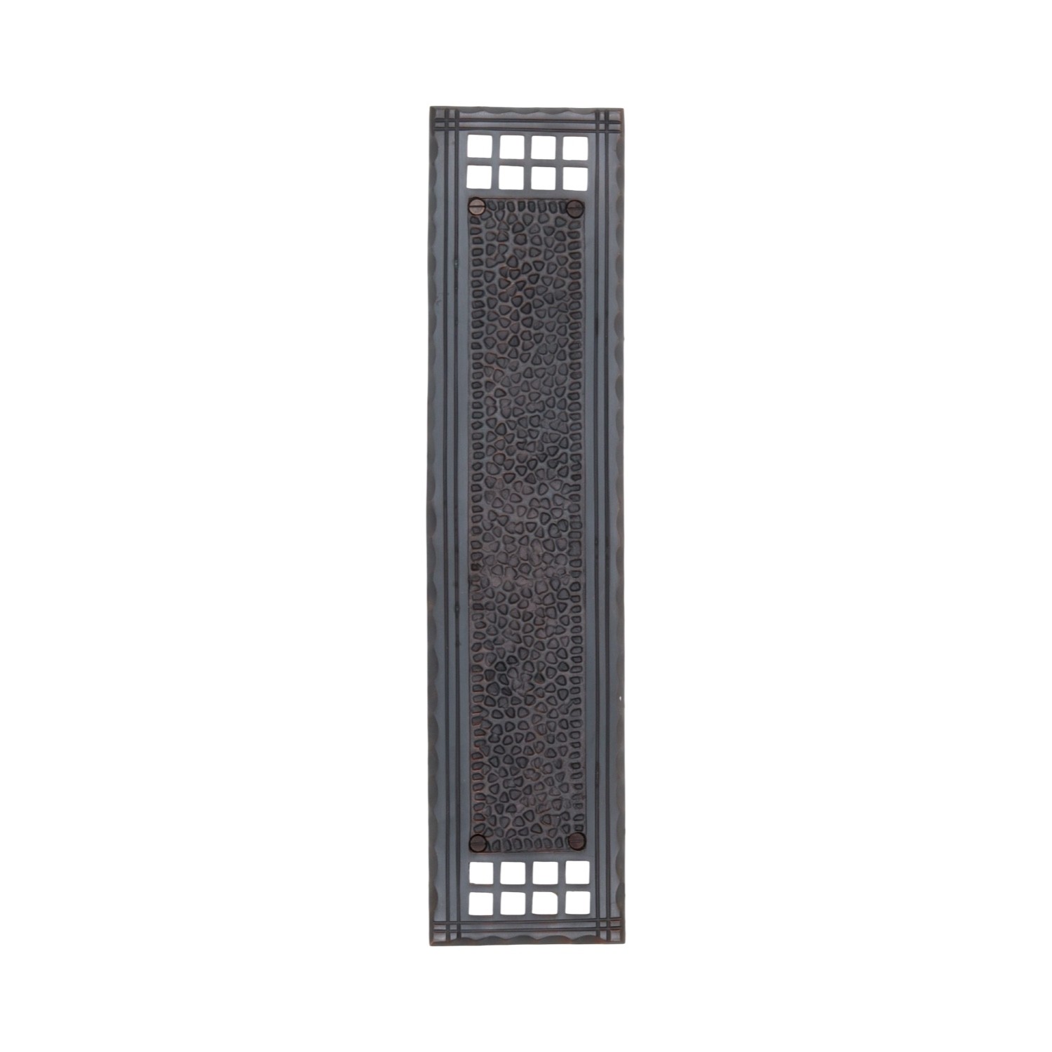 Arts and Crafts Push Plate or Mission Bronze Commercial Hardware