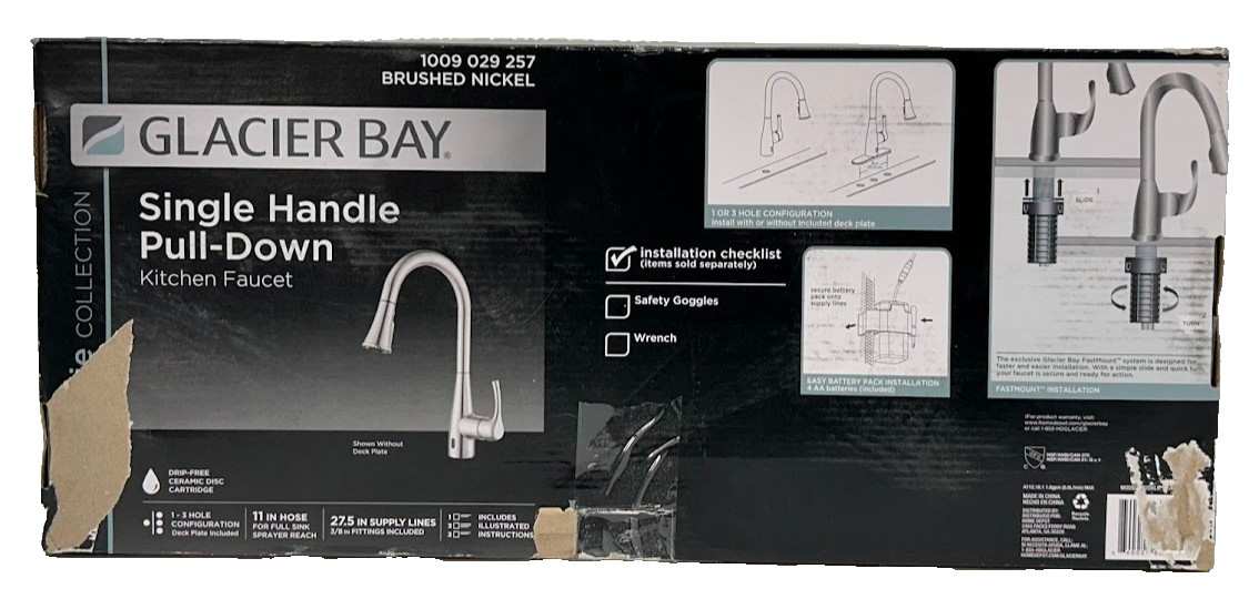 Glacier Bay Marcie Single-Handle Integrated Pull Down Touchless Kitchen Faucet