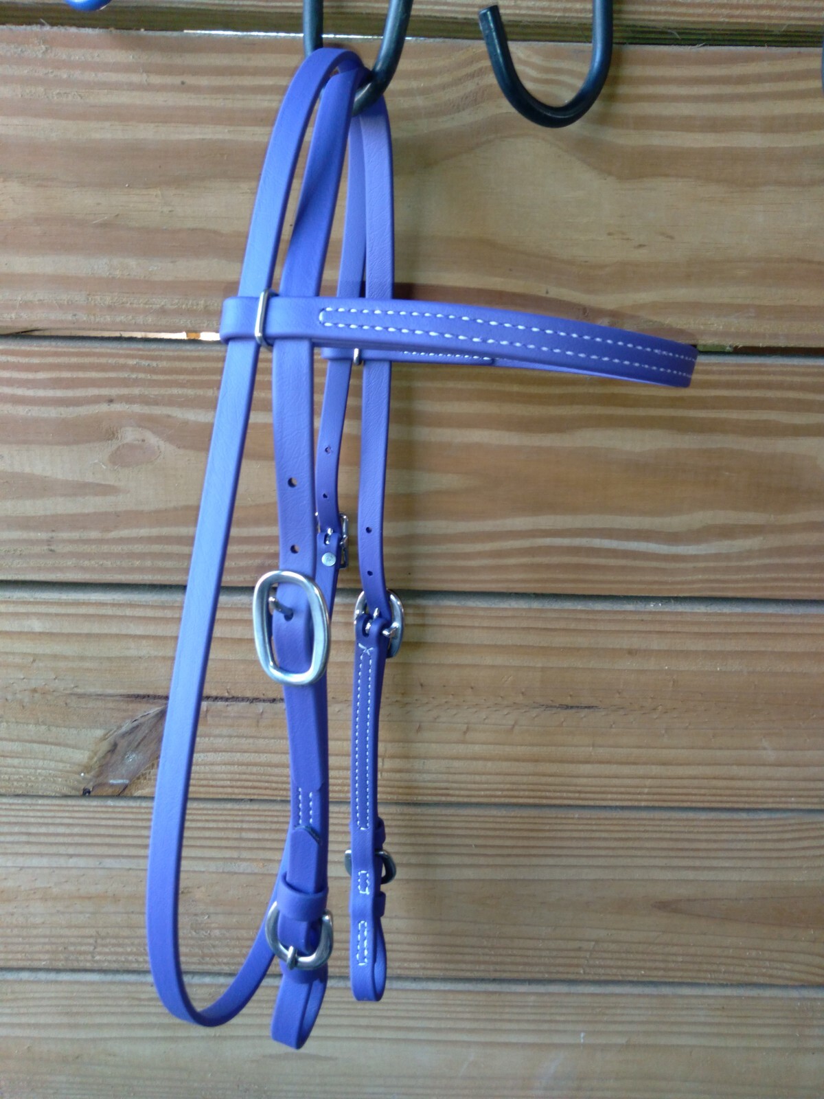 PURPLE Amish Handmade Biothane Western Headstall And Reins COB Horse Size