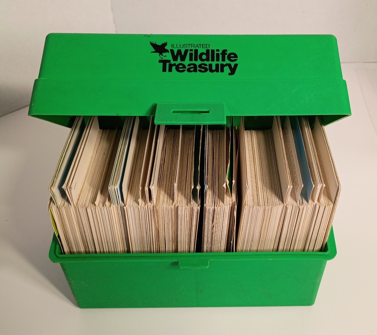 Illustrated Wildlife Treasury Animal Fact Cards with Case 1970s, (Broken Case)