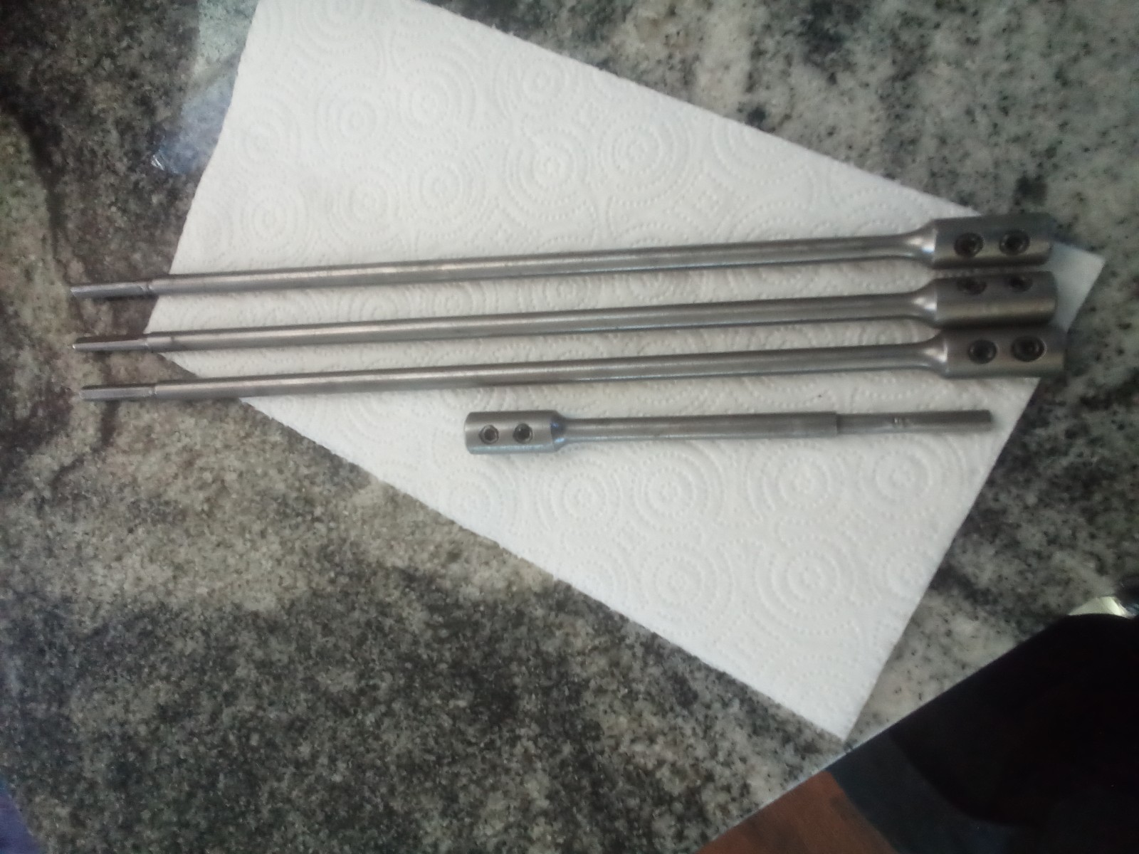 Set of 4 Irwin No. E88, 3- 12" & 1-5"  Power Drill Bits Extensions for 1/4"