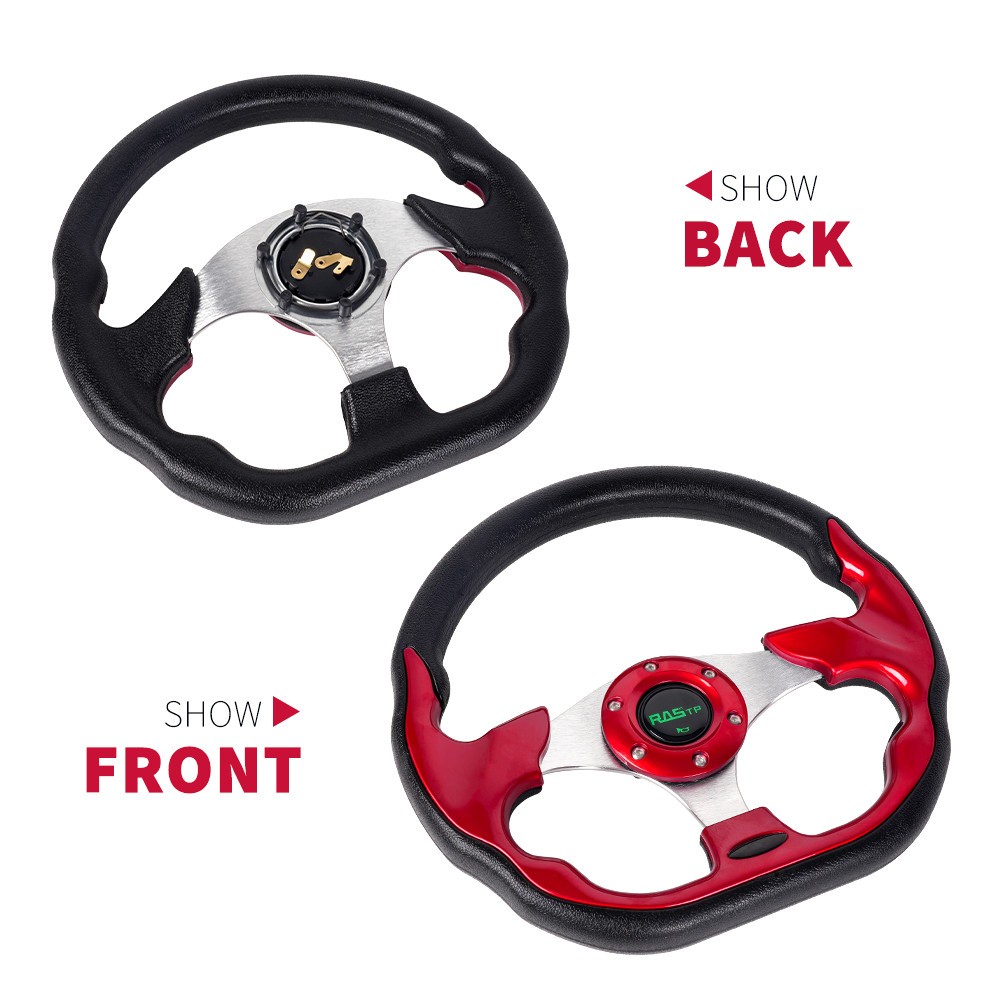 Red Steering Wheel+Quick Release+Hub Adapter 186H For Volkswagen VW Golf Jetta