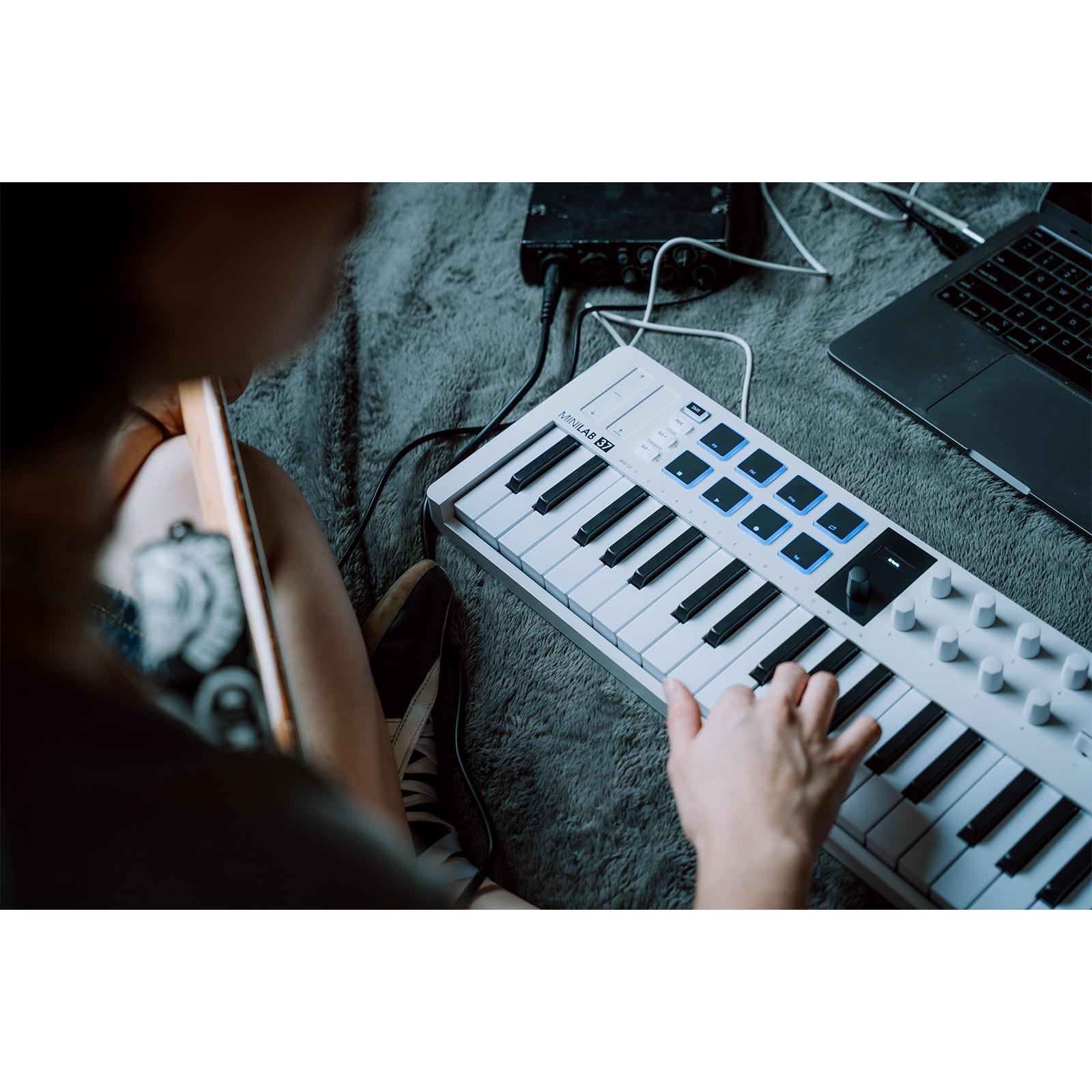 Arturia MiniLab 37 mk3 37-Key MIDI Keyboard Controller - White
