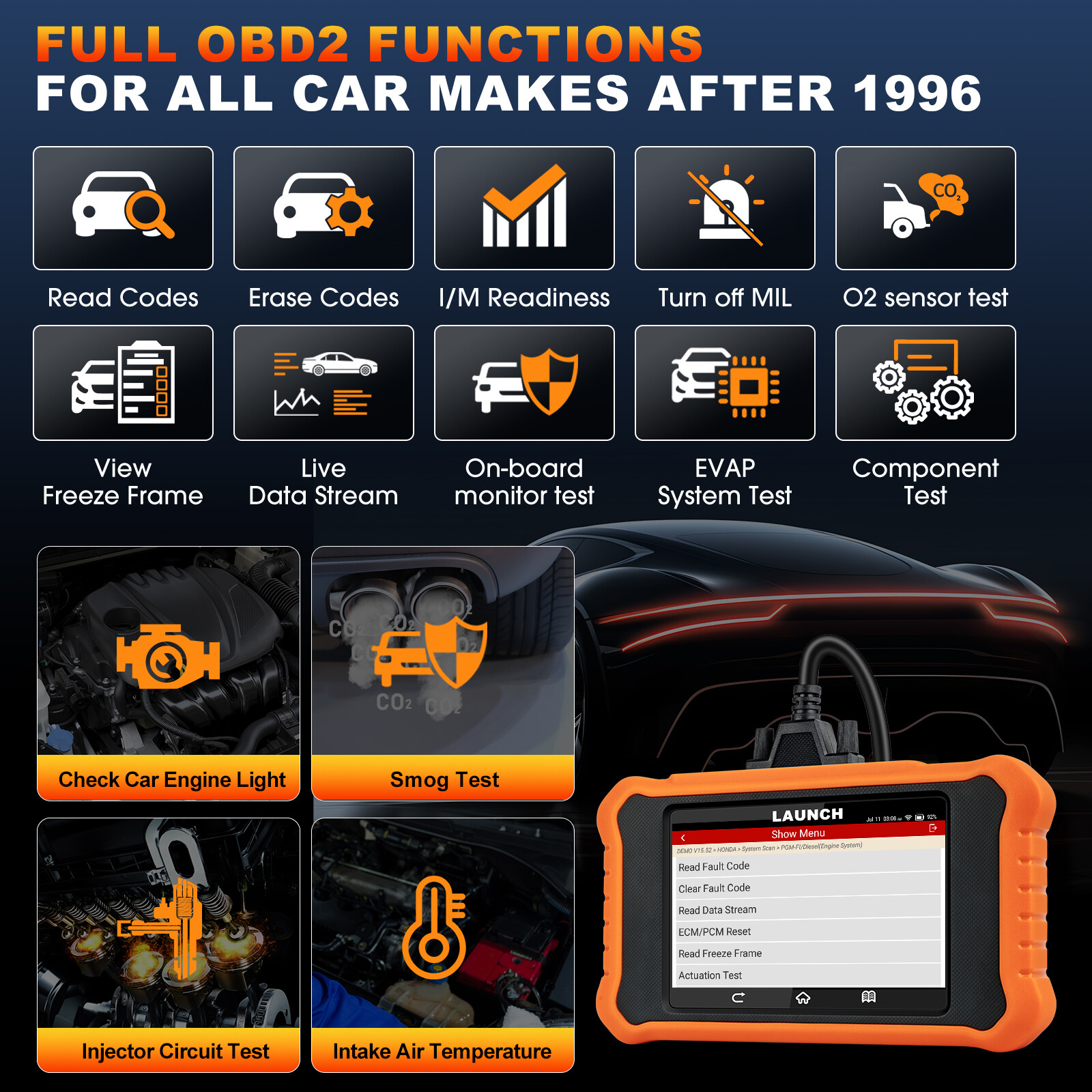 2025 LAUNCH Creader Elite 2.0 For TOYOTA Car Diagnostic Scanner Tool Key Coding