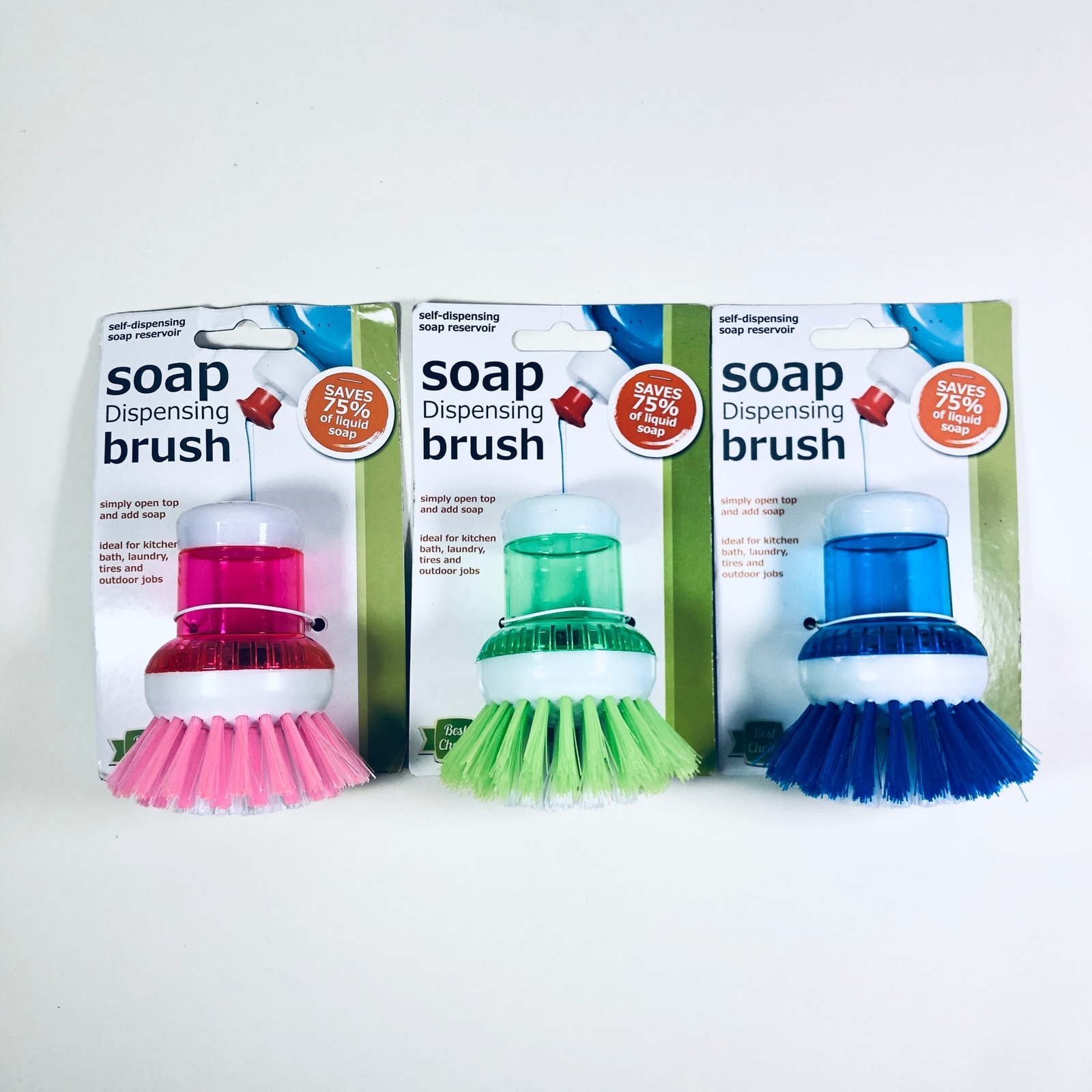 Soap Dispensing Brush 3 Pack