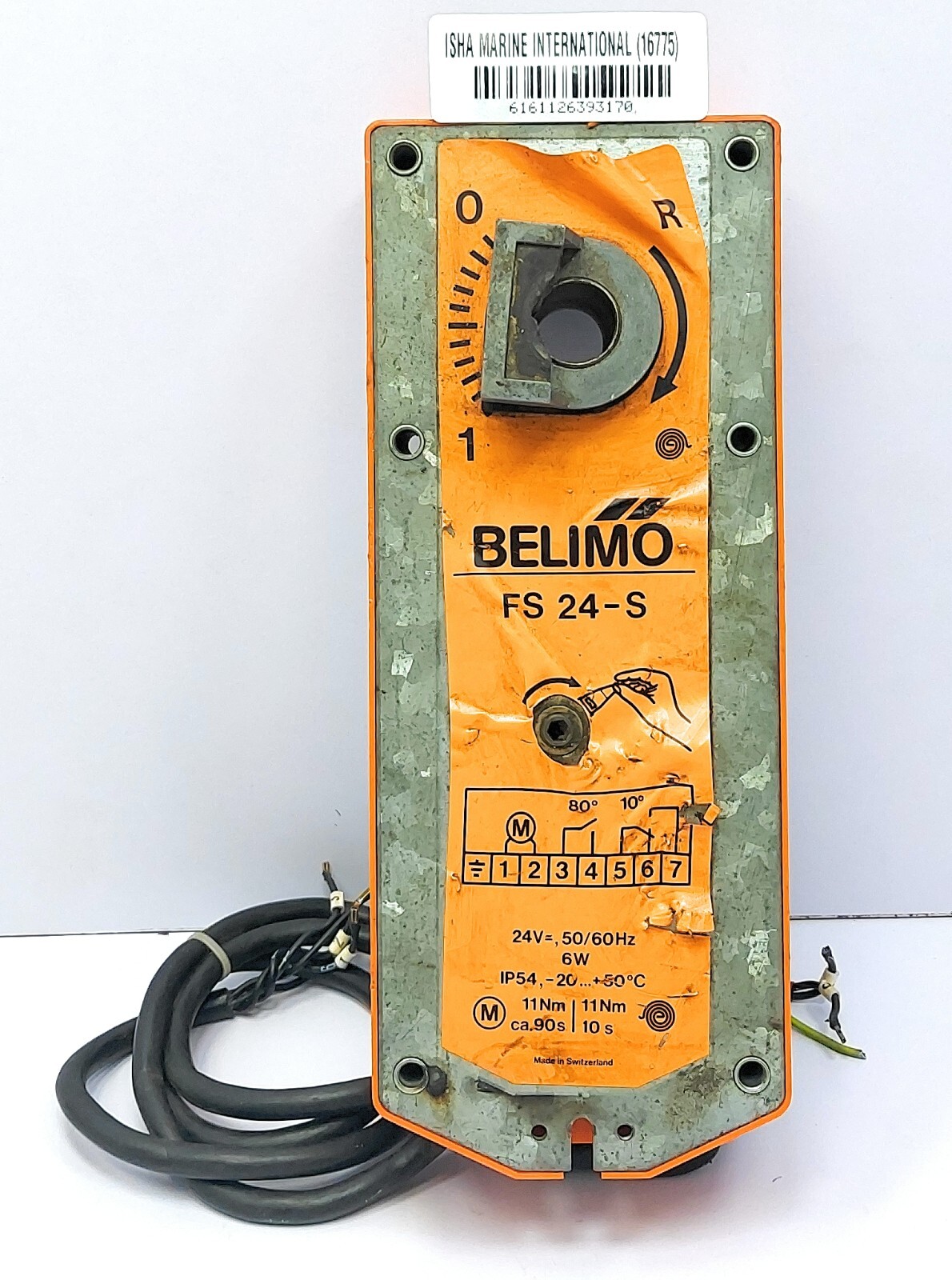 Belimo FS24-S Spring Return Actuator For Damper 24V 50/60Hz 6W 16775