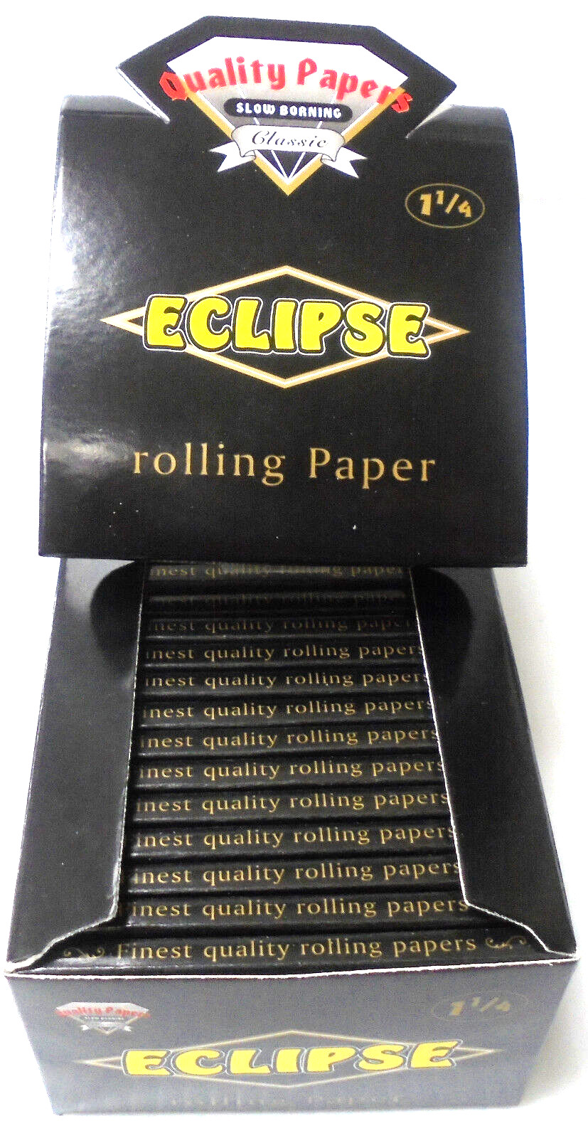 50 Eclipse Size  1, 1/4 ROLLING PAPERS CIGARETTE SMOKING Full Box