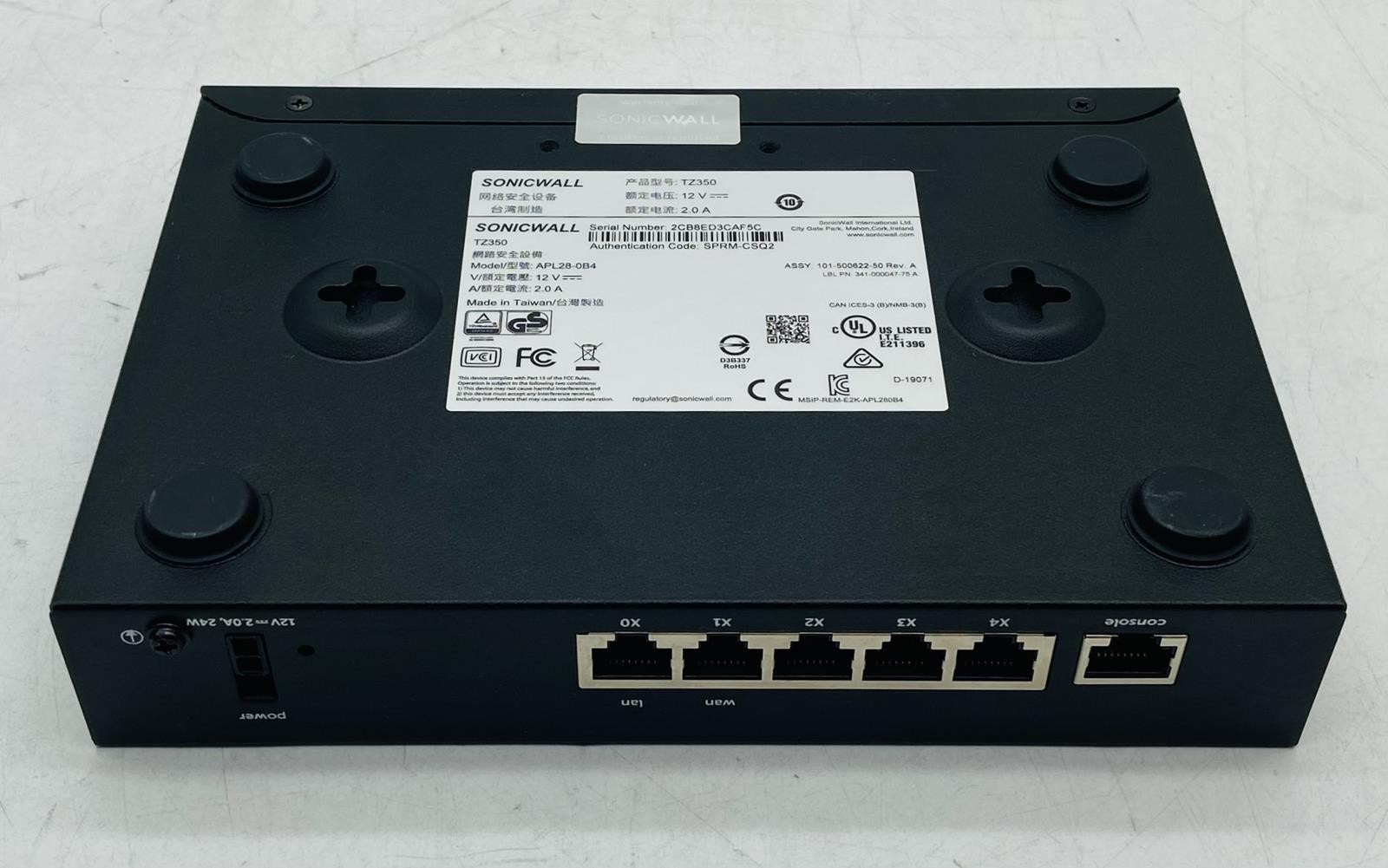 SONICWALL TZ350 APL28-0B4 NETWORK SECURITY FIREWALL