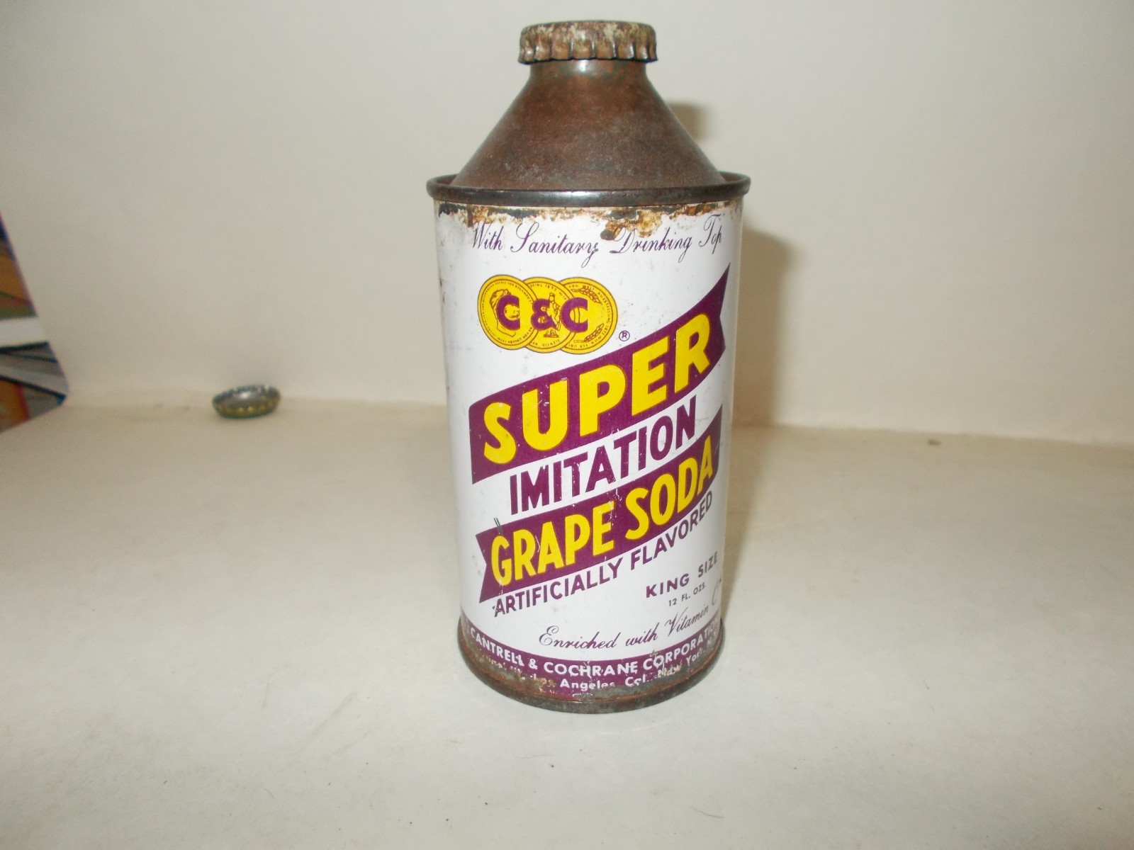 C&C Super Grape Soda Cone Top