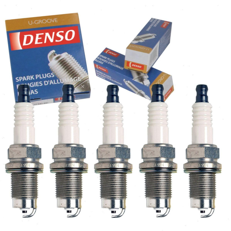 Sixity Auto 5 Pc Denso Standard U-Groove Spark Plugs Compatible Volkswagen