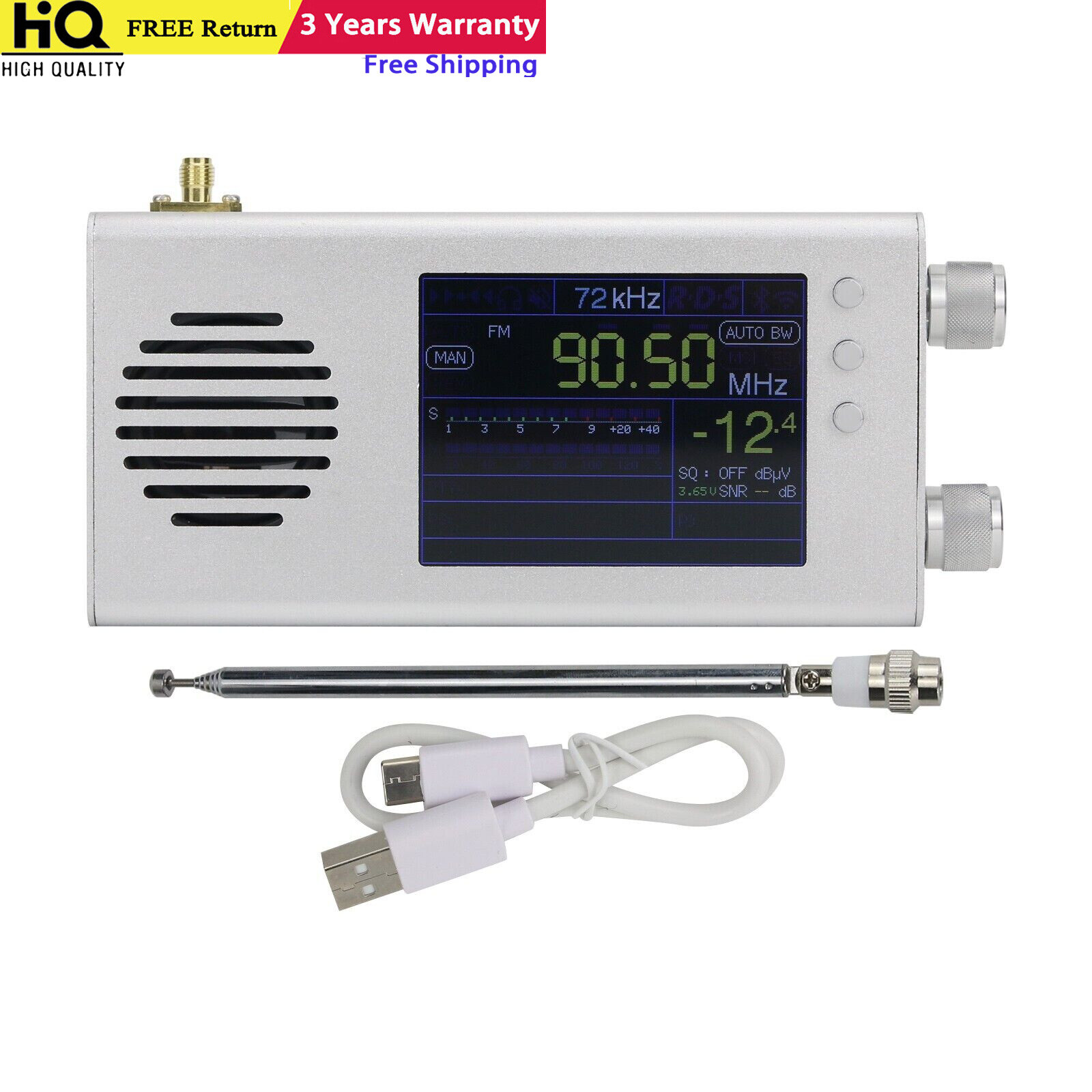 HamGeek TEF6686 Plus Full Band Radio 2nd Gen All Band Radio for SW MW LW FM AM