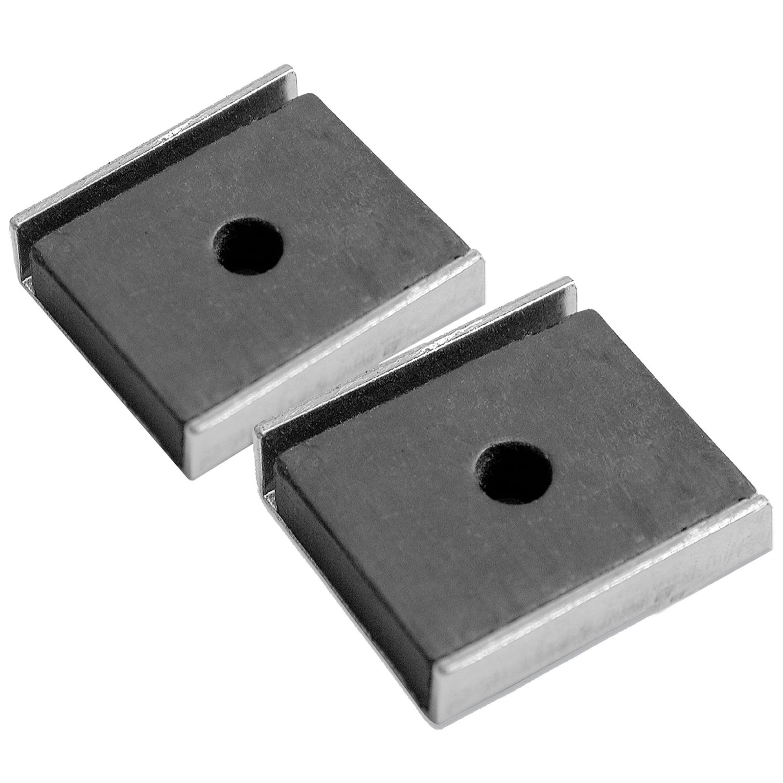 Master Magnetics Channel Latch Magnet - 7-Lb. 32 Inch, Silver + Charcoal Gray
