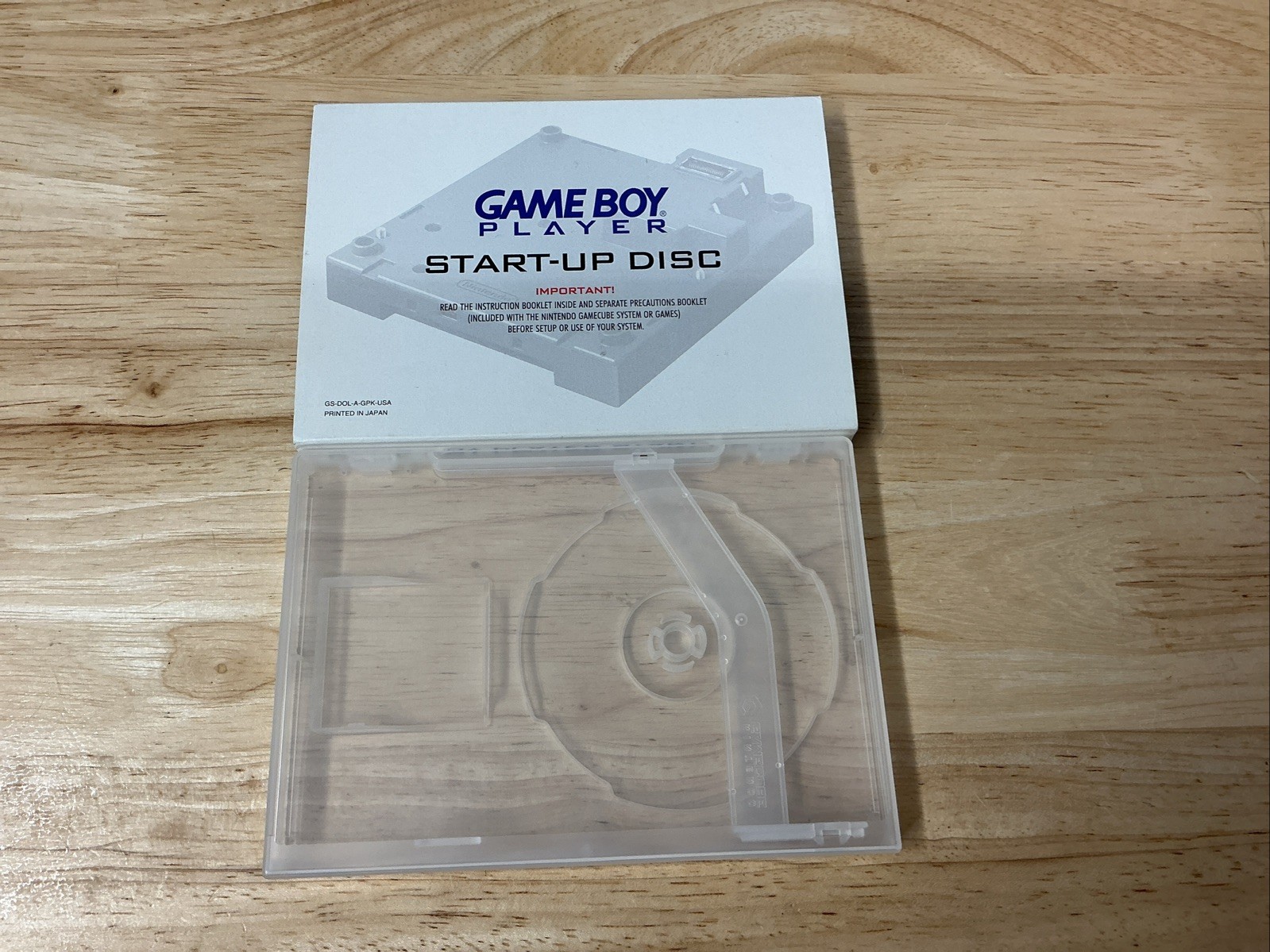 Gamecube Nintendo Game Boy Player No Disc Case & Slip Cover