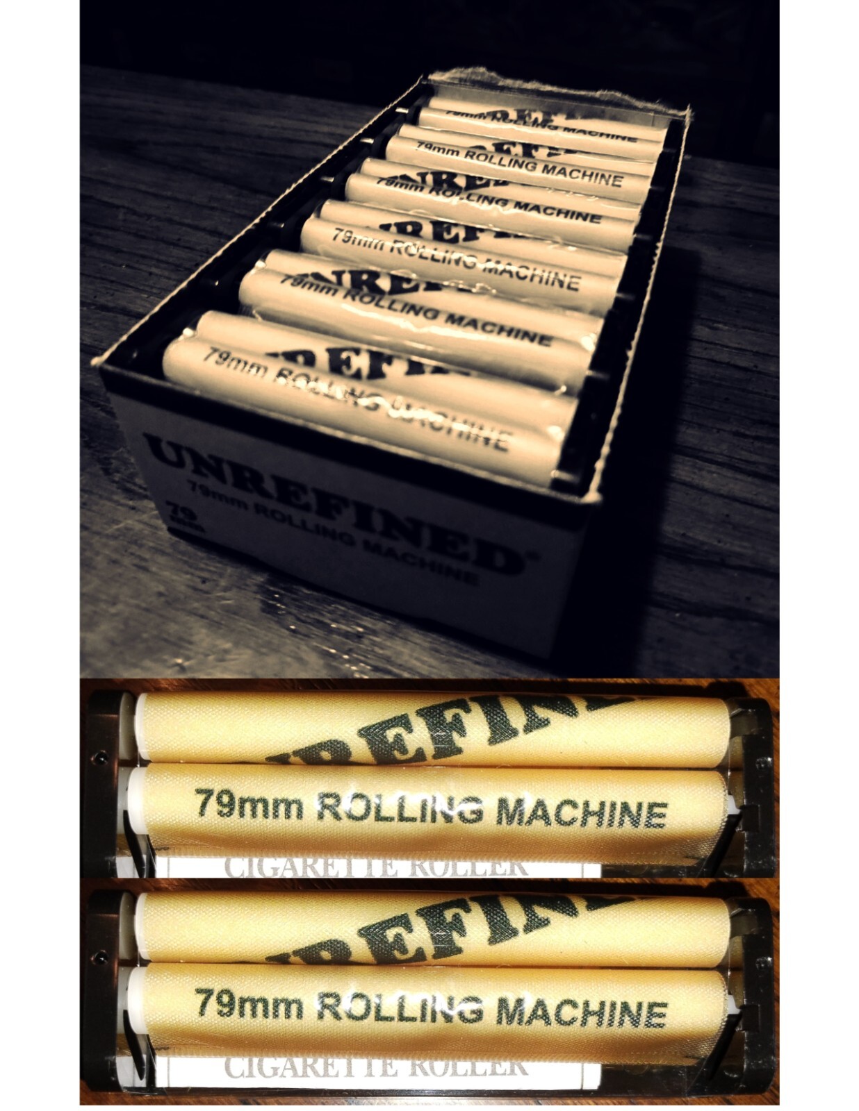 2x 79mm Roller Machine by RAW Unrefuined LIMITED 1 1/4 Rolling Machine FREE SHPN
