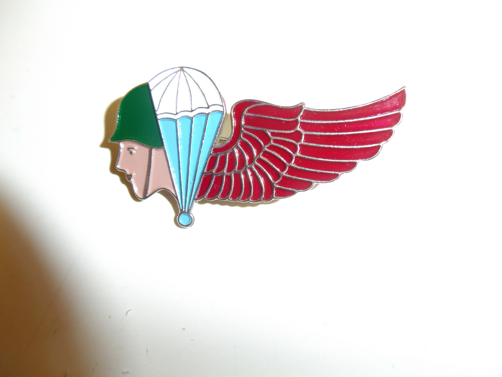 b3347 WW2 US Army Airborne OSS Kunming Parachute School badge wings R3E