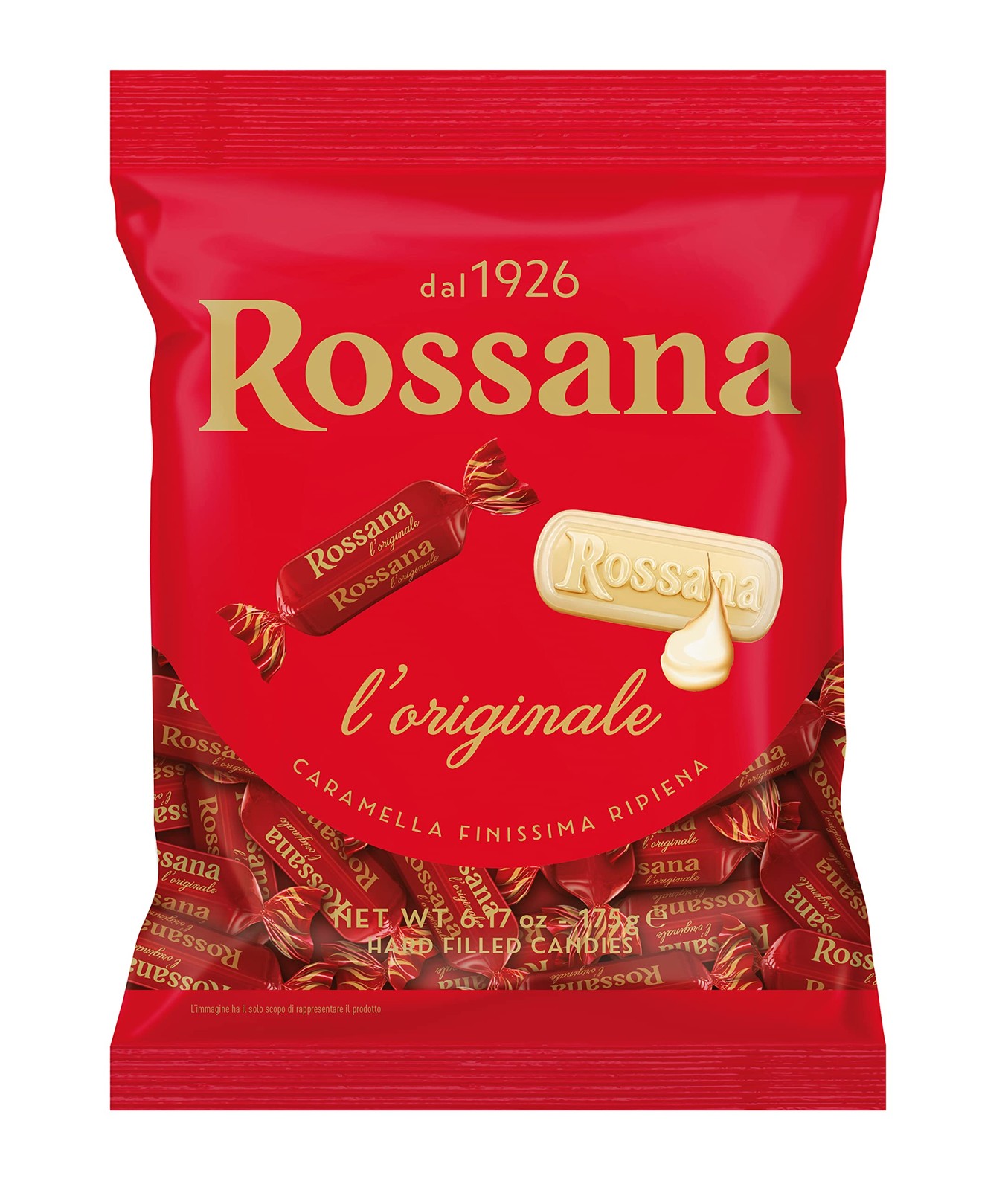 Perugina Rossana Filled Candy (6.17 Oz) 6.17 Ounce (Pack of 1), Red