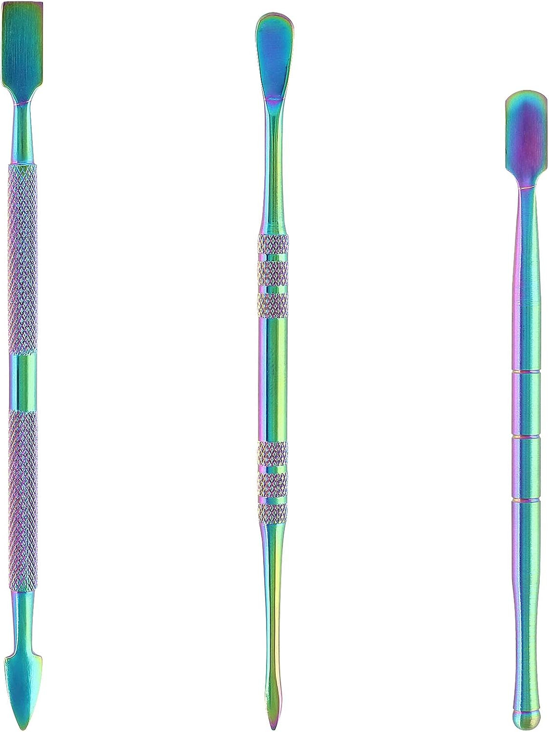 3PCS Wax Carving Tools, Rainbow, Stainless Steel | Double