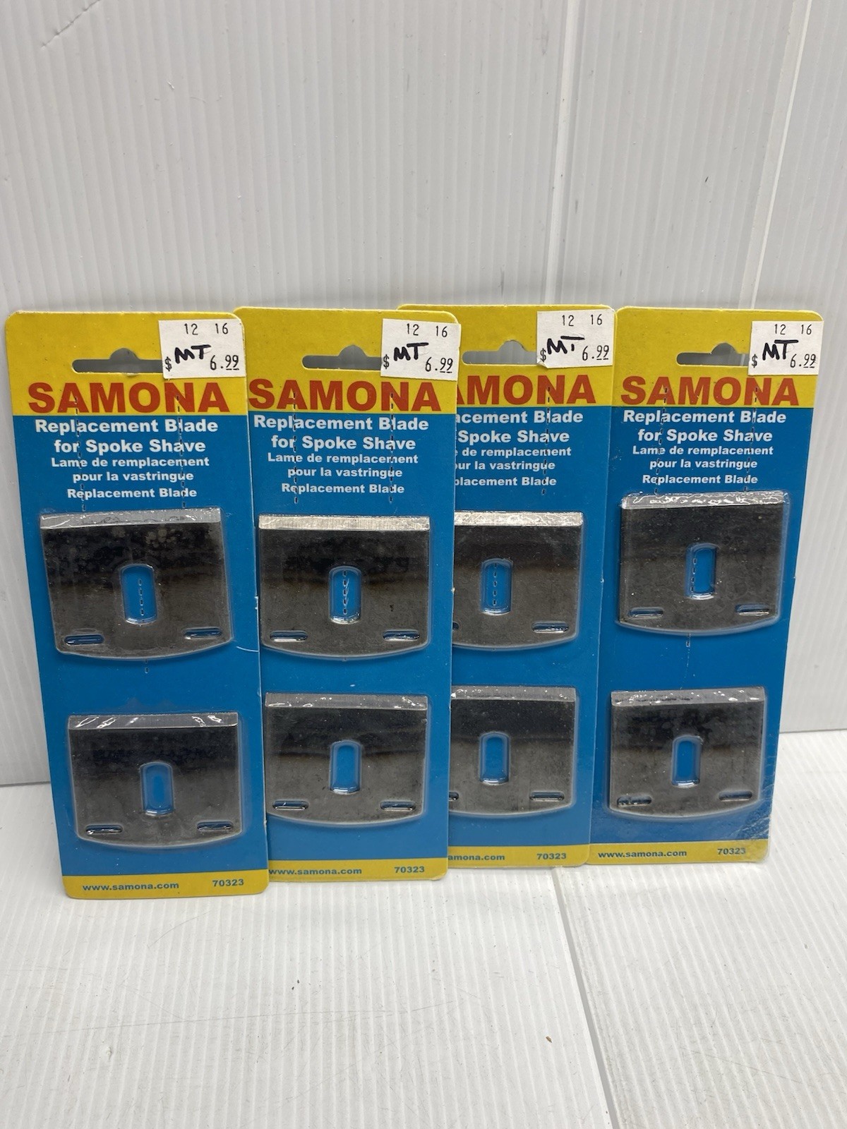 Samona 70323 Replacement Blade For Spoke Shave LOT Of 4 New Old Stock