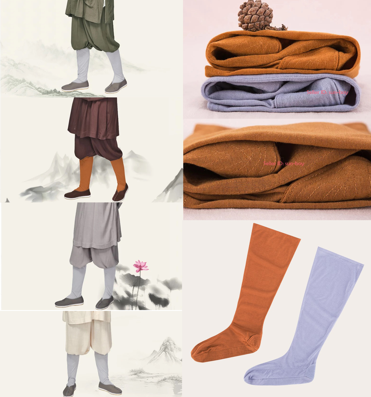 Shaolin Taoist Buddhist Monk Kung Fu Tai Chi Socks Martial Arts Footwear Shoes