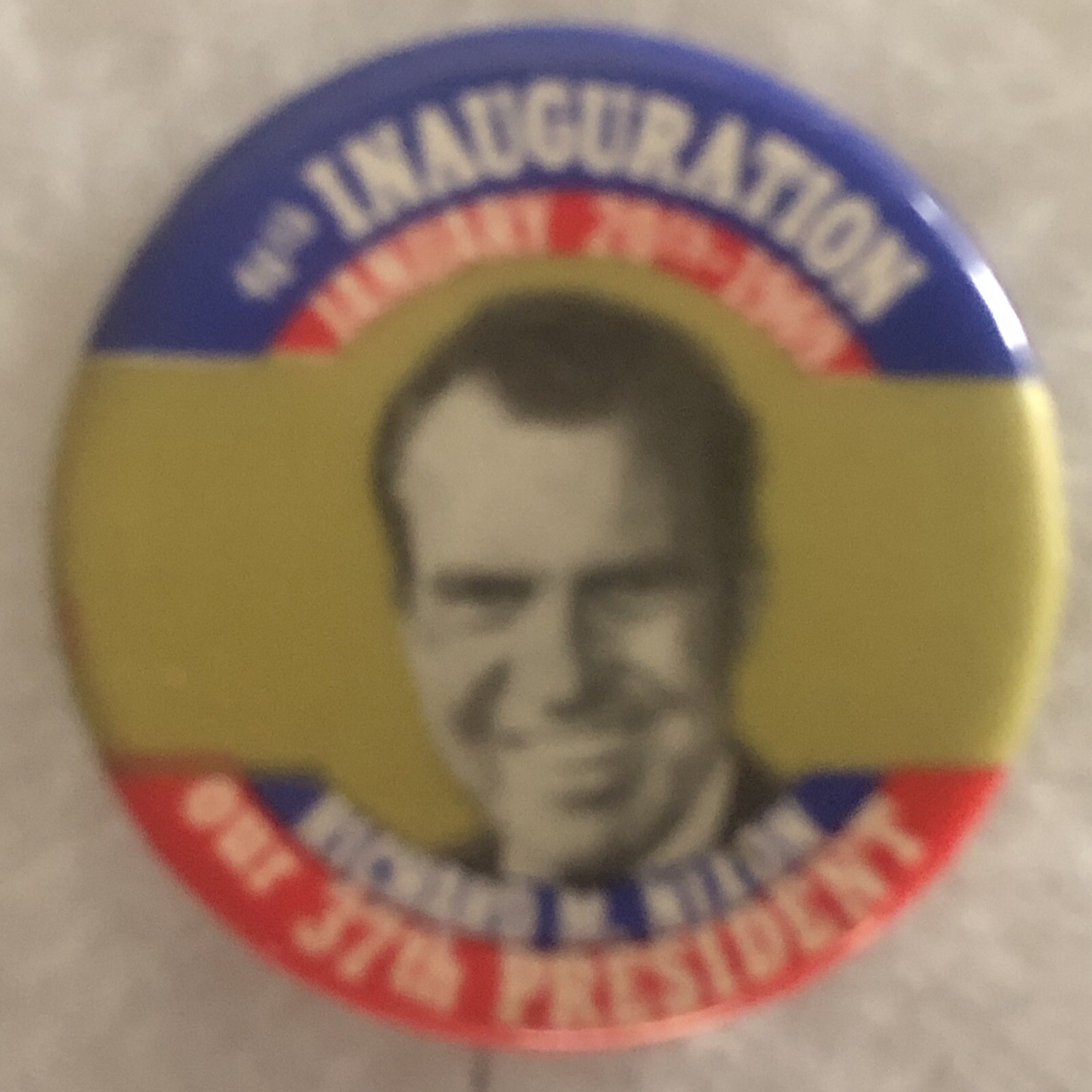 Richard M. Nixon 44th Inauguration 1969  1 3/4” pinback button pin