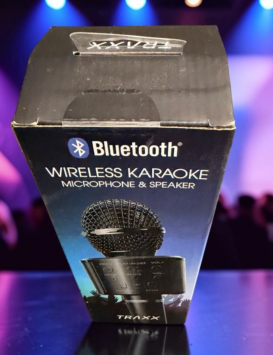 Bluetooth Wireless Karaoke Microphone and Speaker Traxx Unopened Box