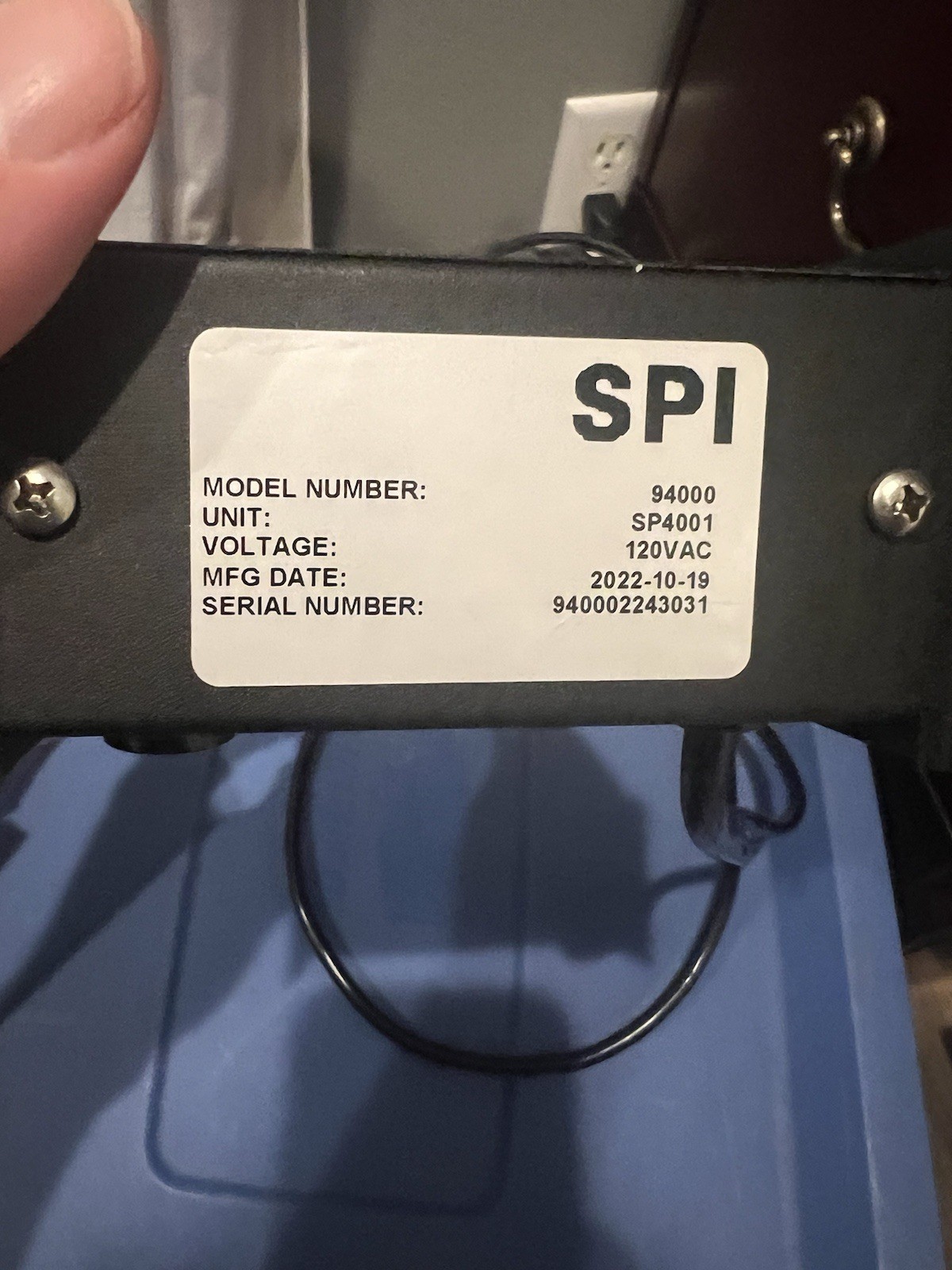 SPI westek 94000 workstation Ionizer