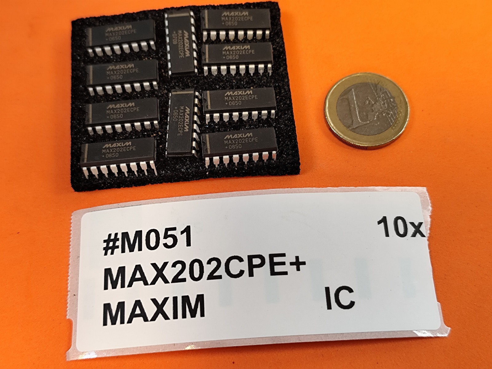 10x MAX202CPE+ RS232 Transmitter Receiver mAX232 Upgrade CMOS MAXIM DIP-16 IC