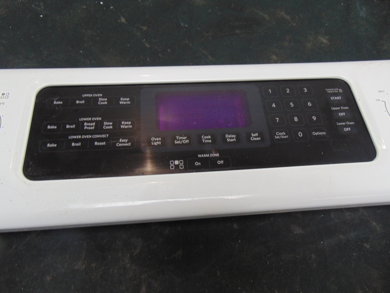 KitchenAid Electric Range KERS505XWH00 Control Panel Assembly with Board