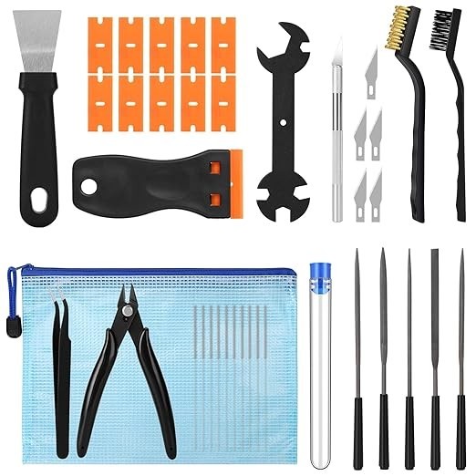 38PCS 3D Printer Tool Kit Nozzle Cleaner Scraper Cutter Tweezers Cleaning