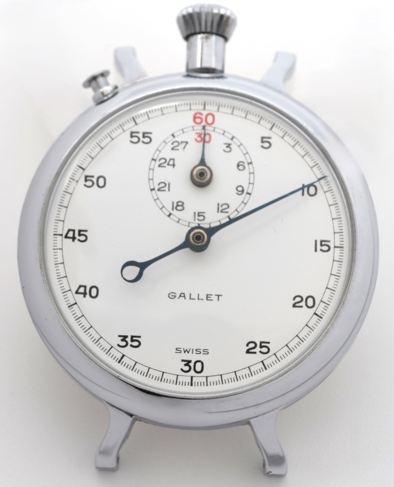 Rare Vintage Gallet Swiss Wrist Stopwatch with Lugs