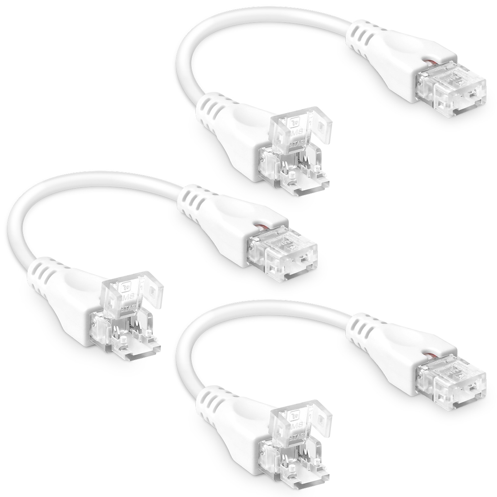3Pcs Mini Network Cable Portable Short LED Controller Ethernet Connection Wires