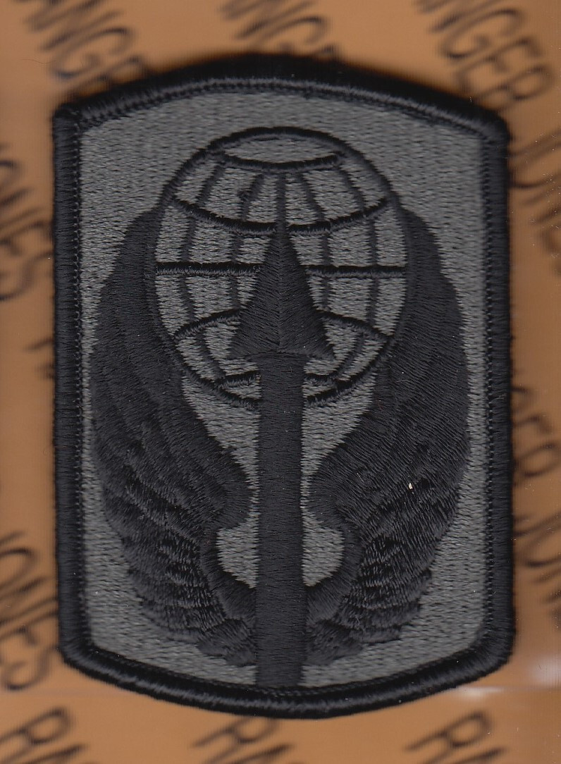 US Army 166th Aviation Brigade ~3.25" ACU w/ HOOK uniform patch m/e