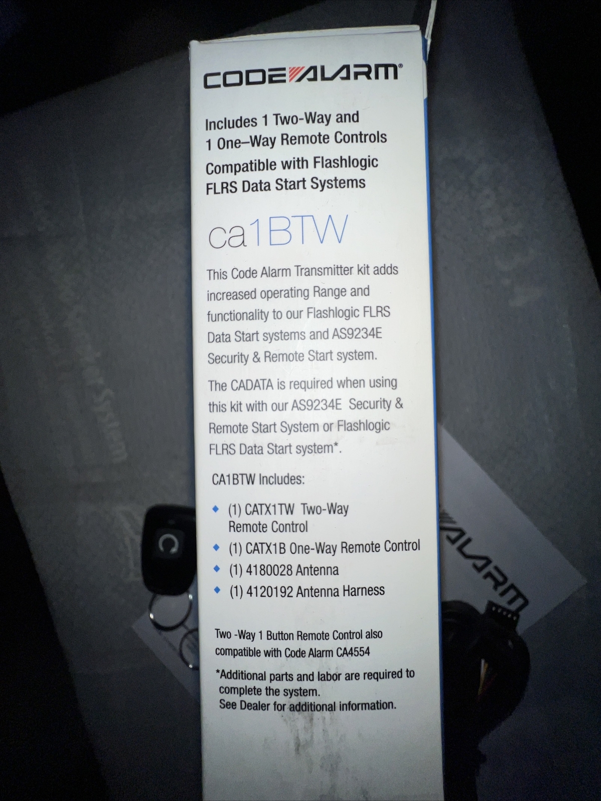 code alarm remote start upgrade to 2way kit