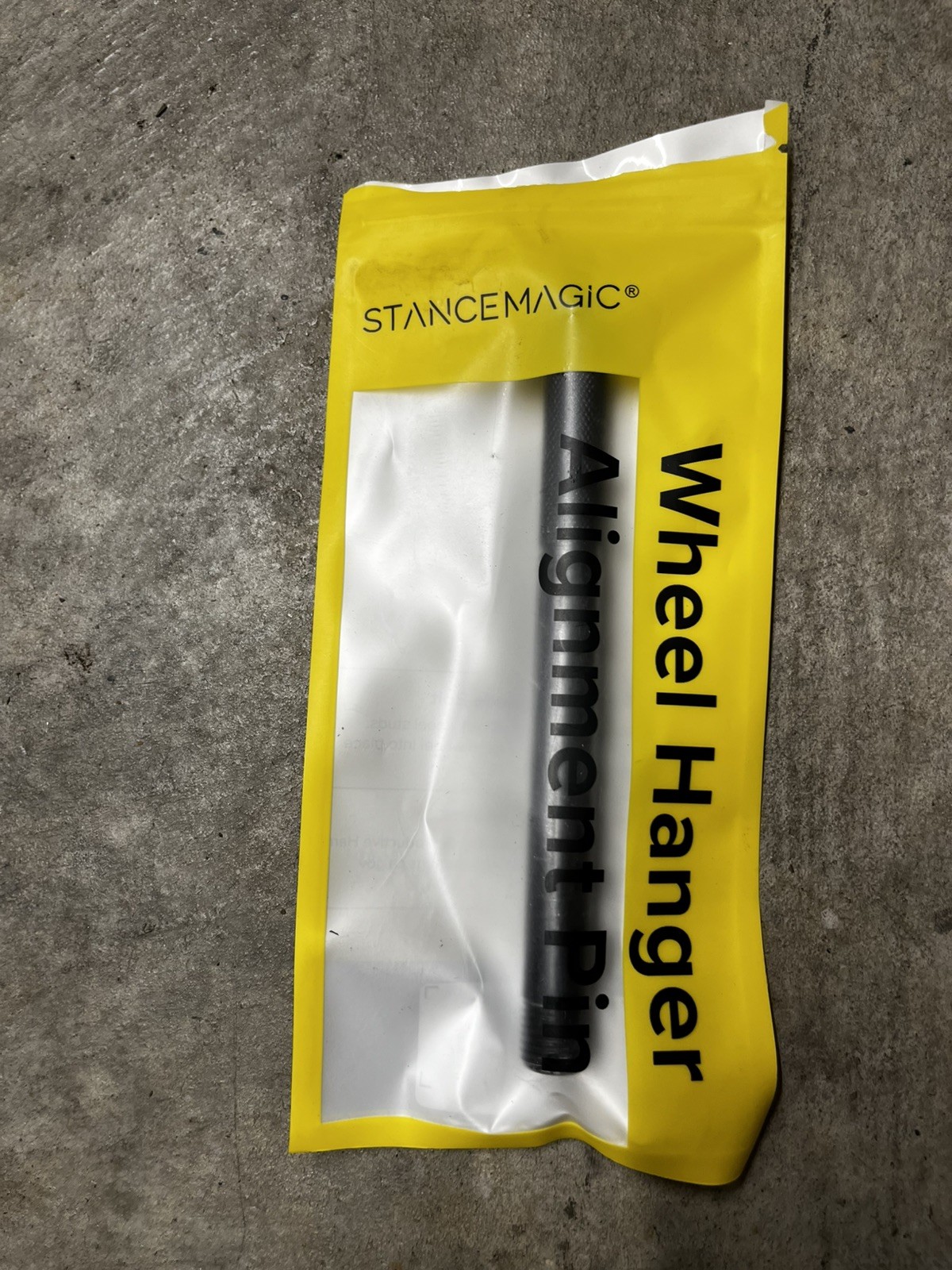 Wheel Alignment pin - Metric 14x1.5 Threads M14x1.5, Black stancemagic