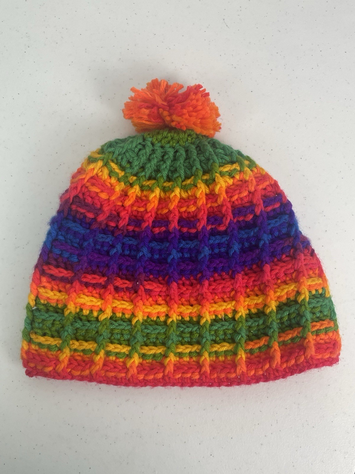 One Of A Kind! Handmade Crocheted Beanie Hat