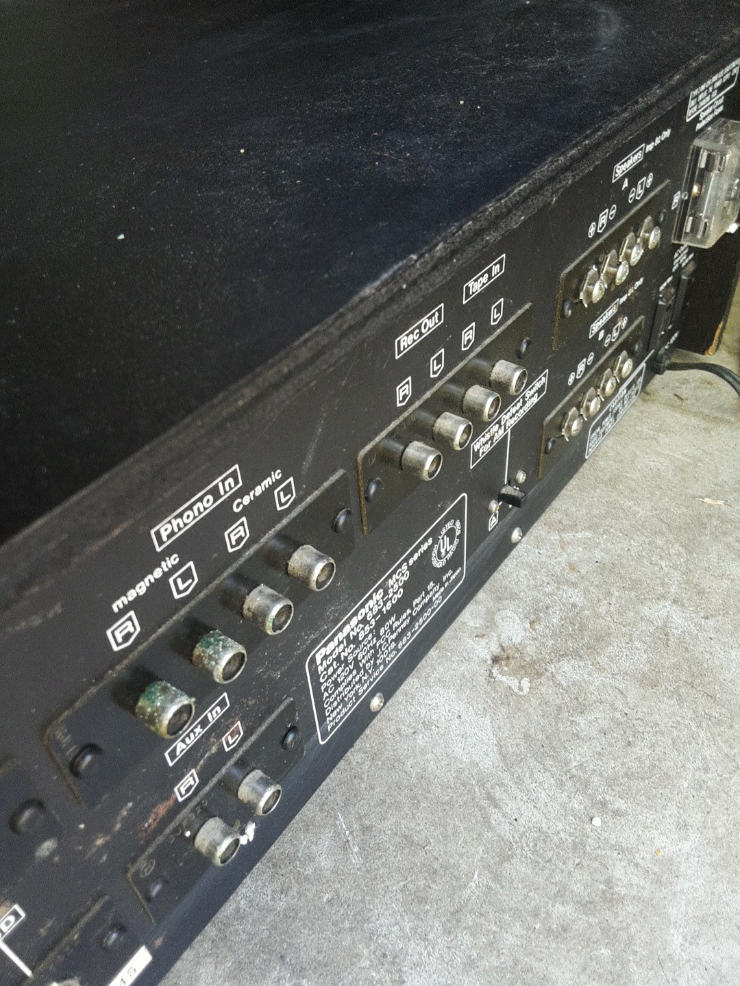 Panasonic MCS Series Matched Component System 683-2500 POWERS UP!!