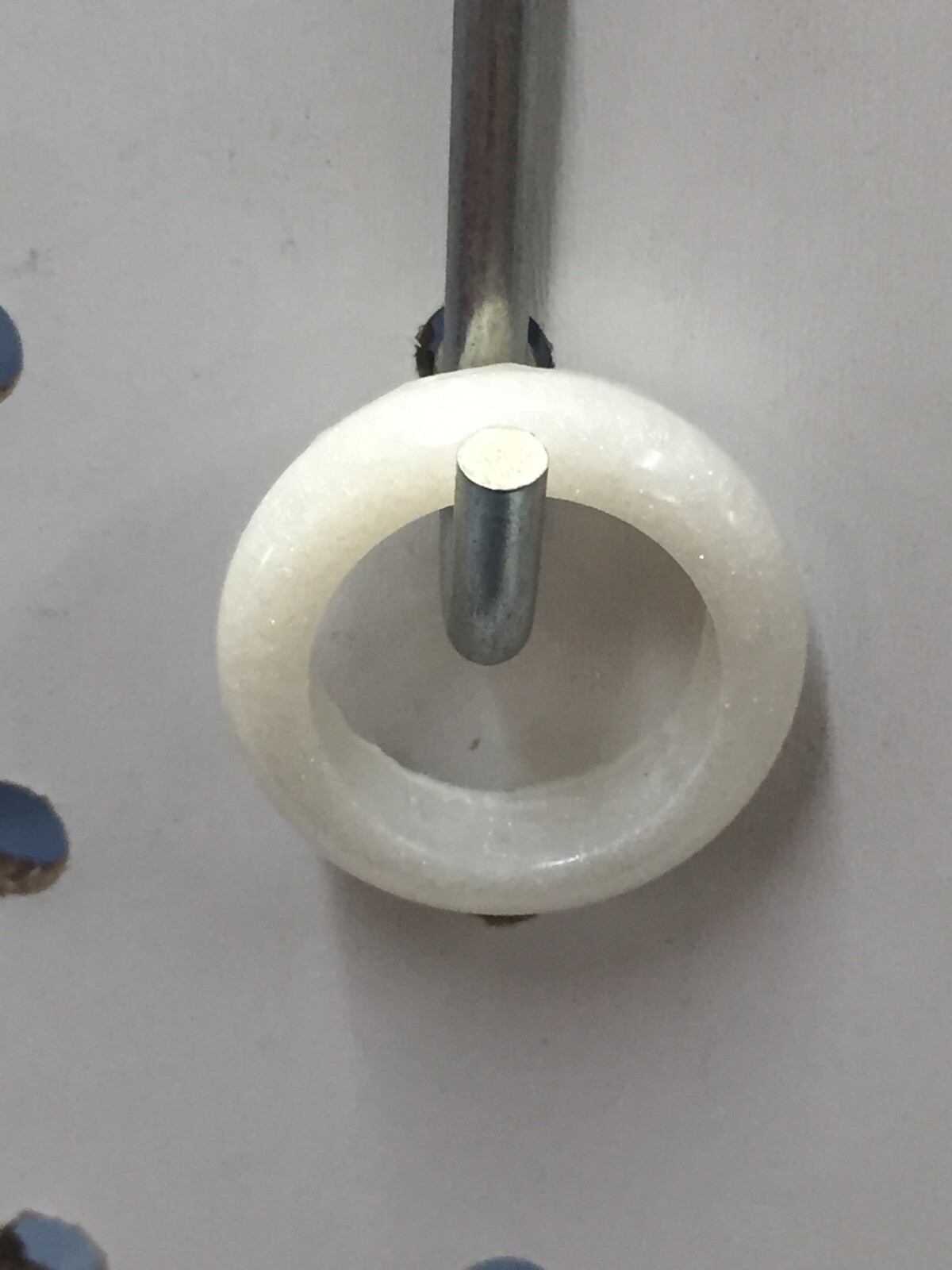Handmade White Sparkle Resin Ring