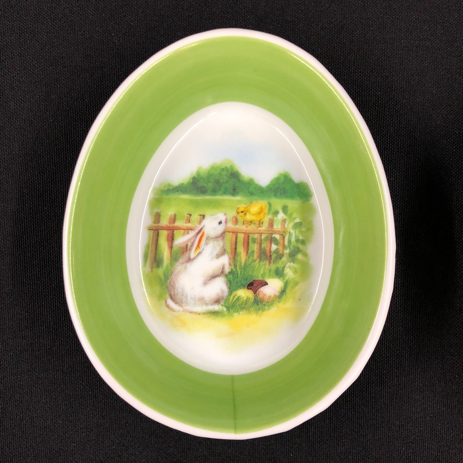 Williams Sonoma Easter Ramekins Vintage Bunny Egg Shape Bowls Set 2 2011
